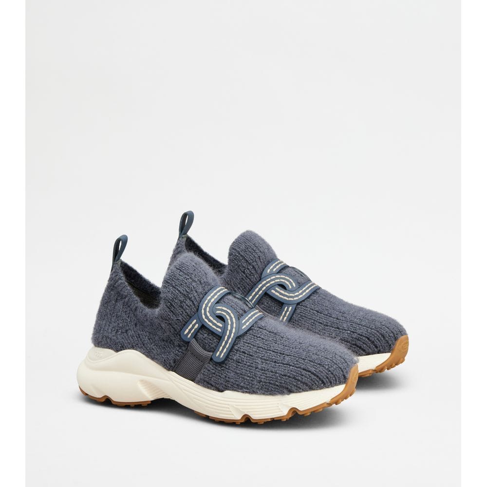 Tod's Tods Kate Slip - On Sneakers In Fabric Blue Womens