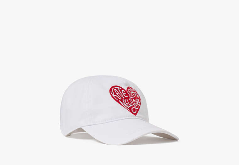 Kate Spade Heart Script Baseball Cap