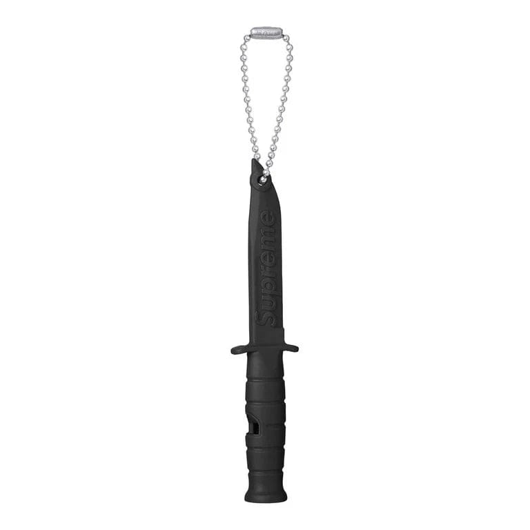 Supreme Ka - Bar Emergency Whistle Keychain Black