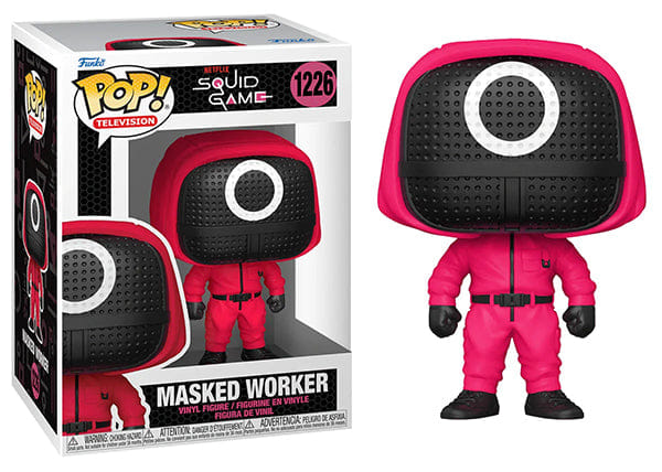 Funko Pop! Masked Worker Circle, Squid Game 1226 Vinyl Figure in PopShield Protector