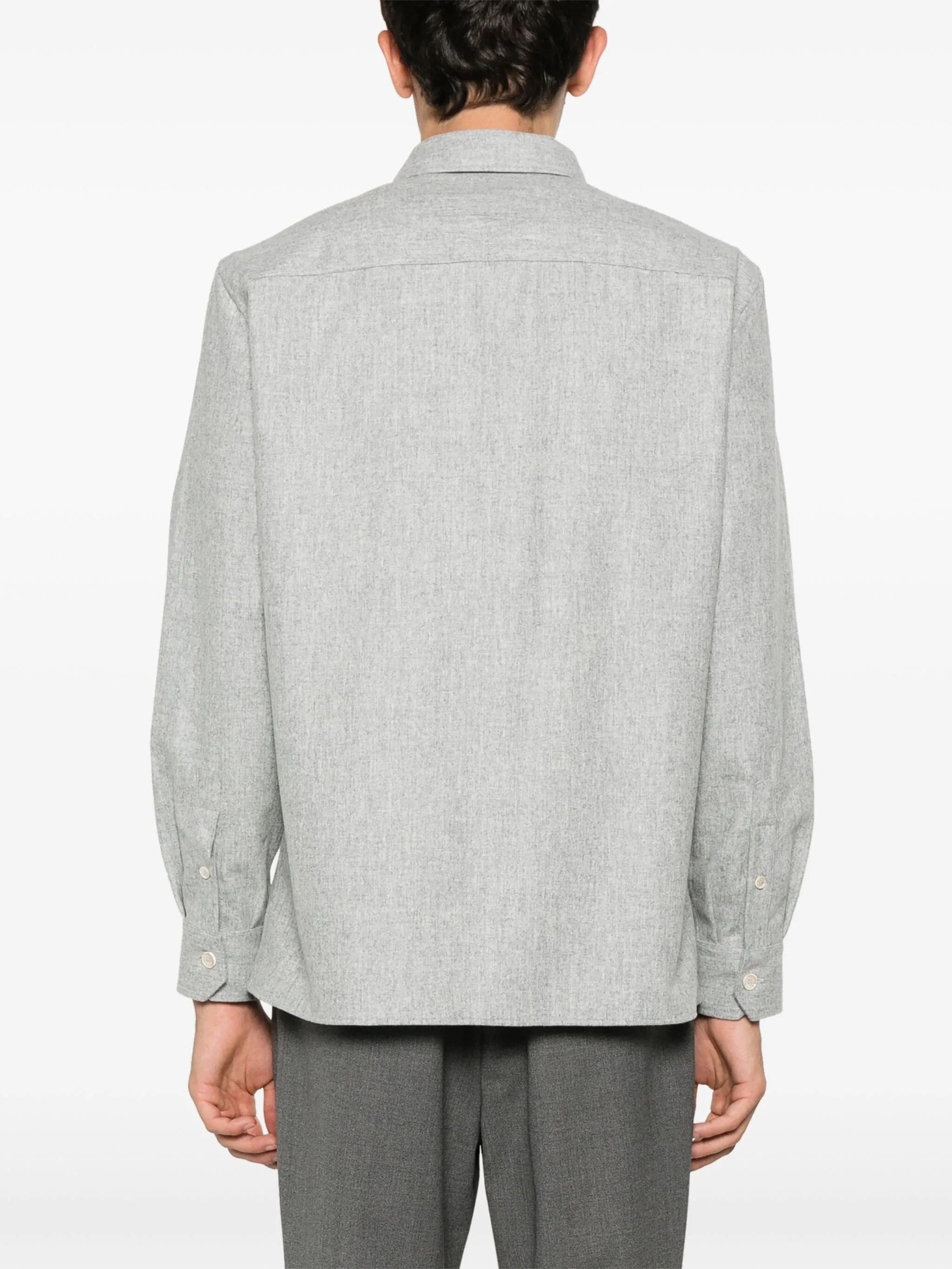 Brunello Cucinelli mélange - effect wool shirt