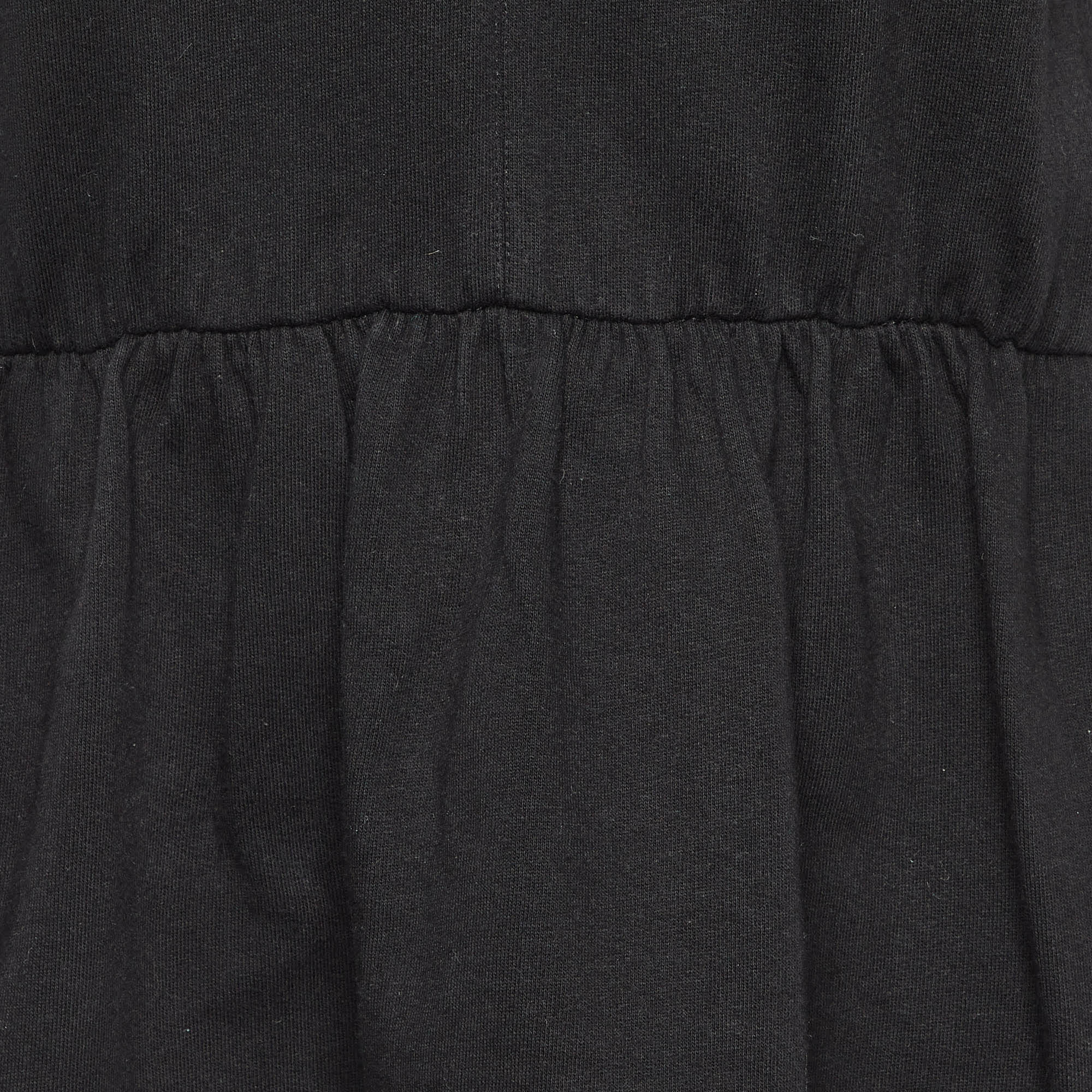 All Saints Black Cotton Niki Mini Sweat Dress