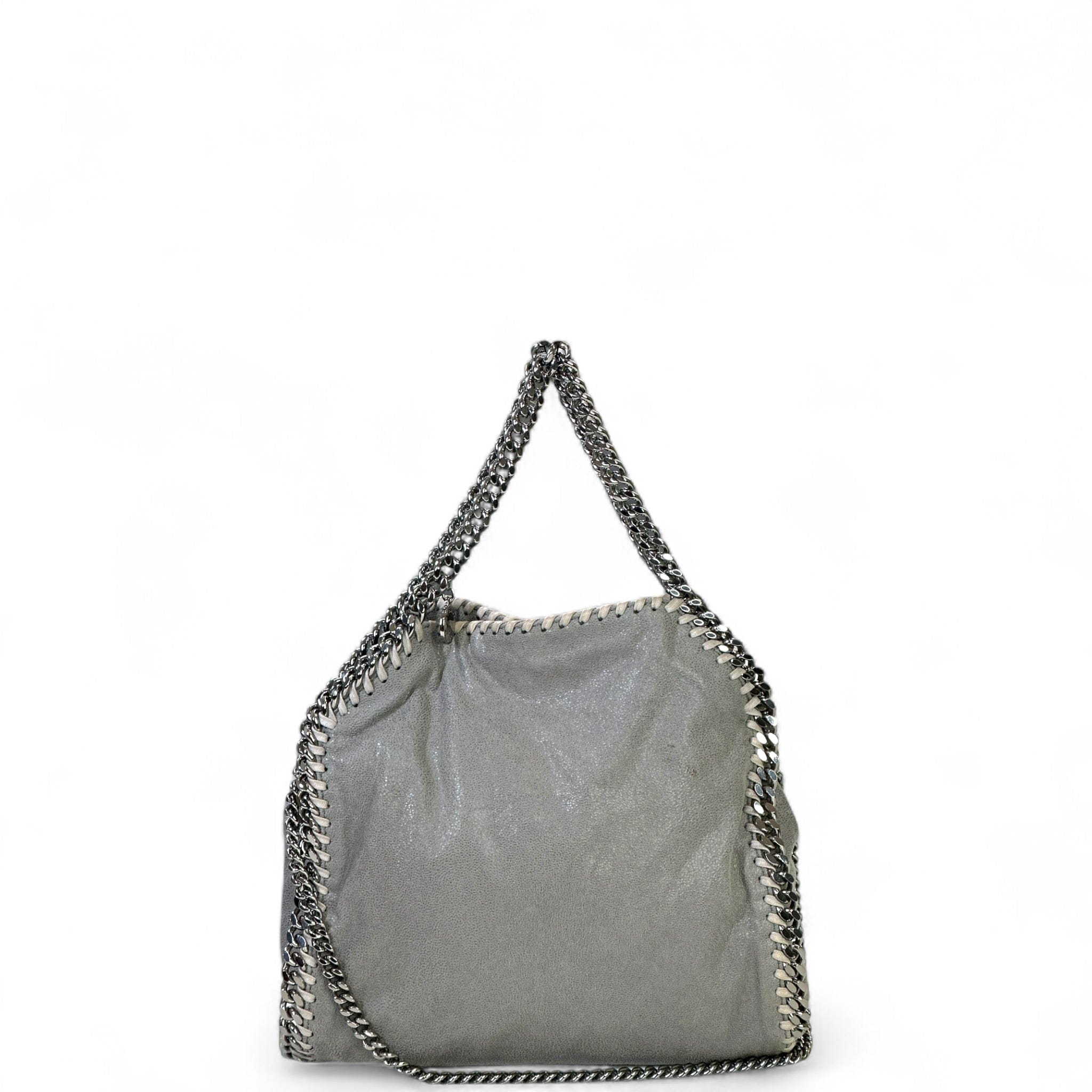 Stella Mccartney Falabella Fold - Over Tote Small Light Grey