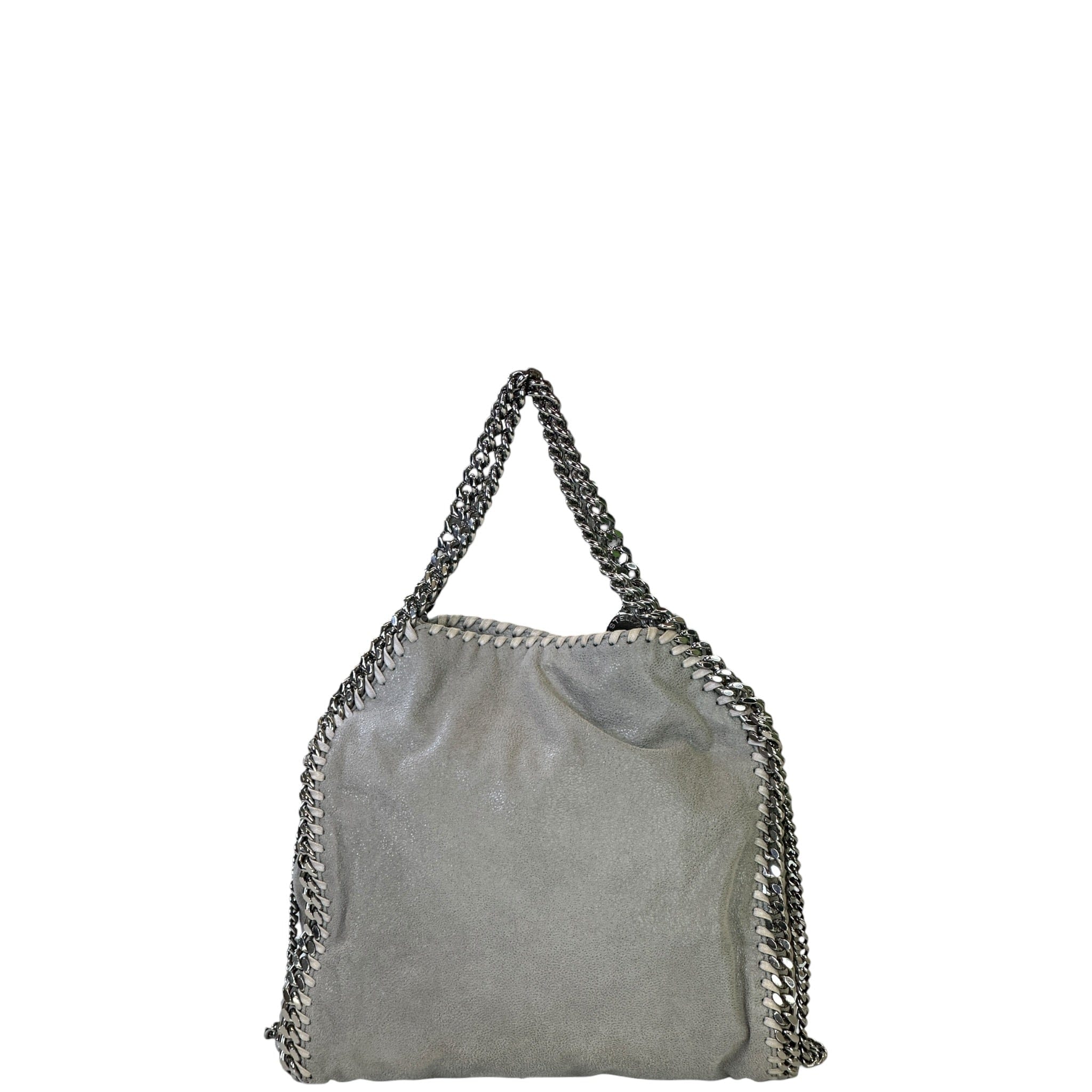 Stella Mccartney Falabella Fold - Over Tote Small Light Grey