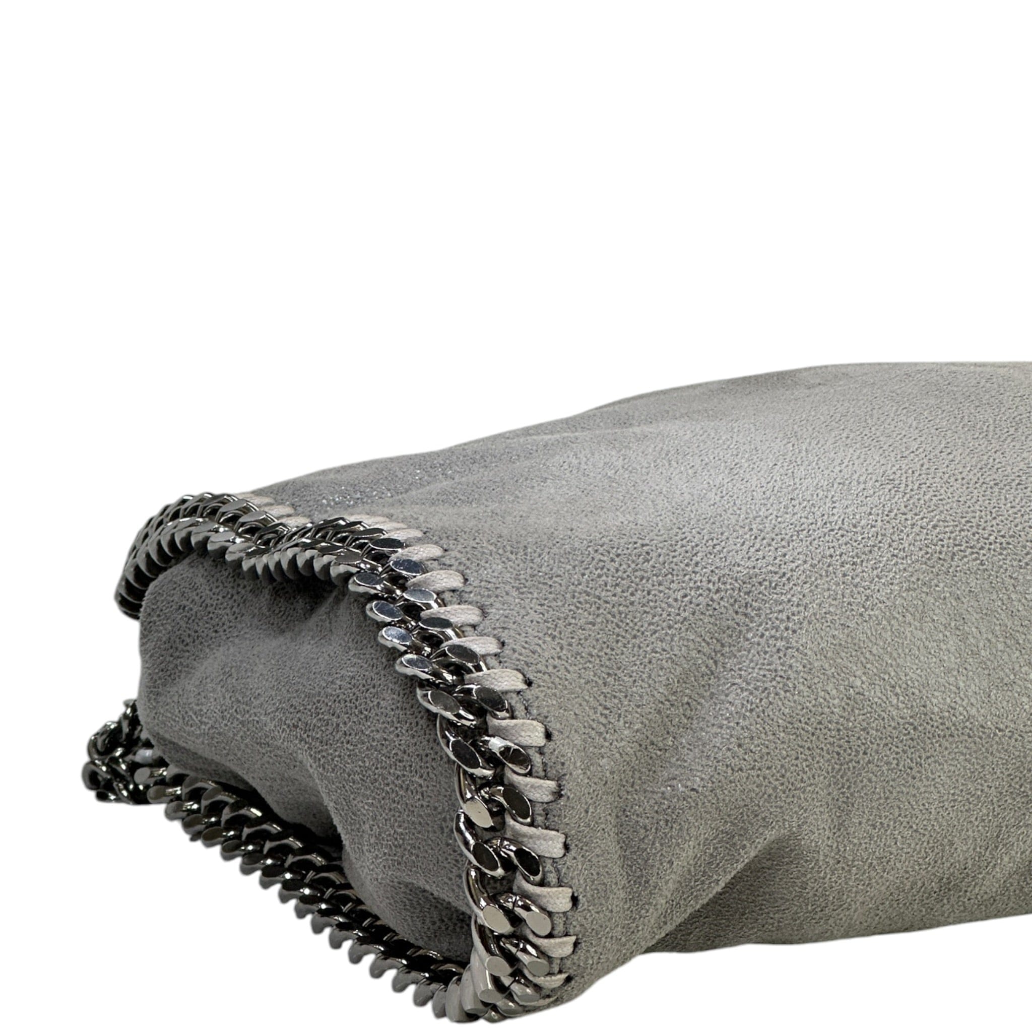 Stella Mccartney Falabella Fold - Over Tote Small Light Grey