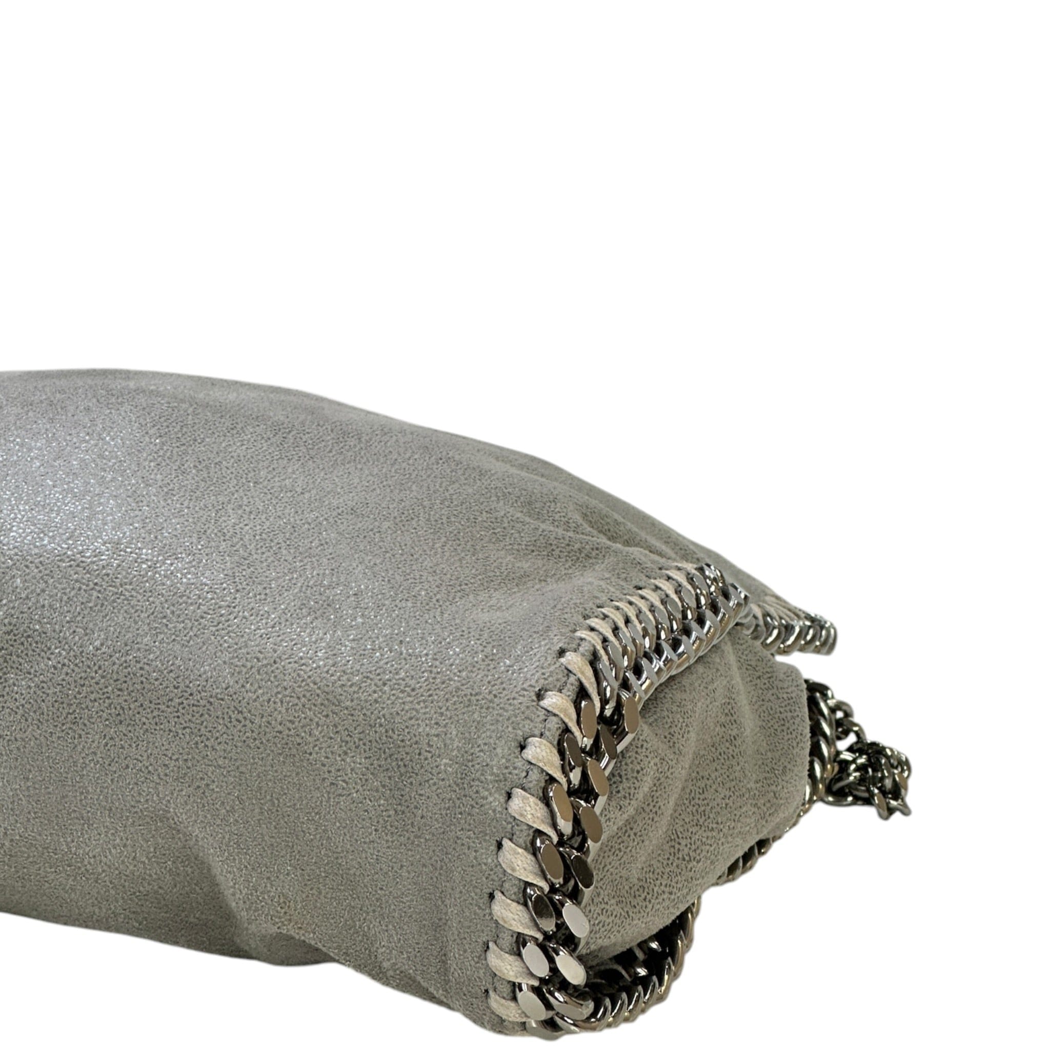 Stella Mccartney Falabella Fold - Over Tote Small Light Grey