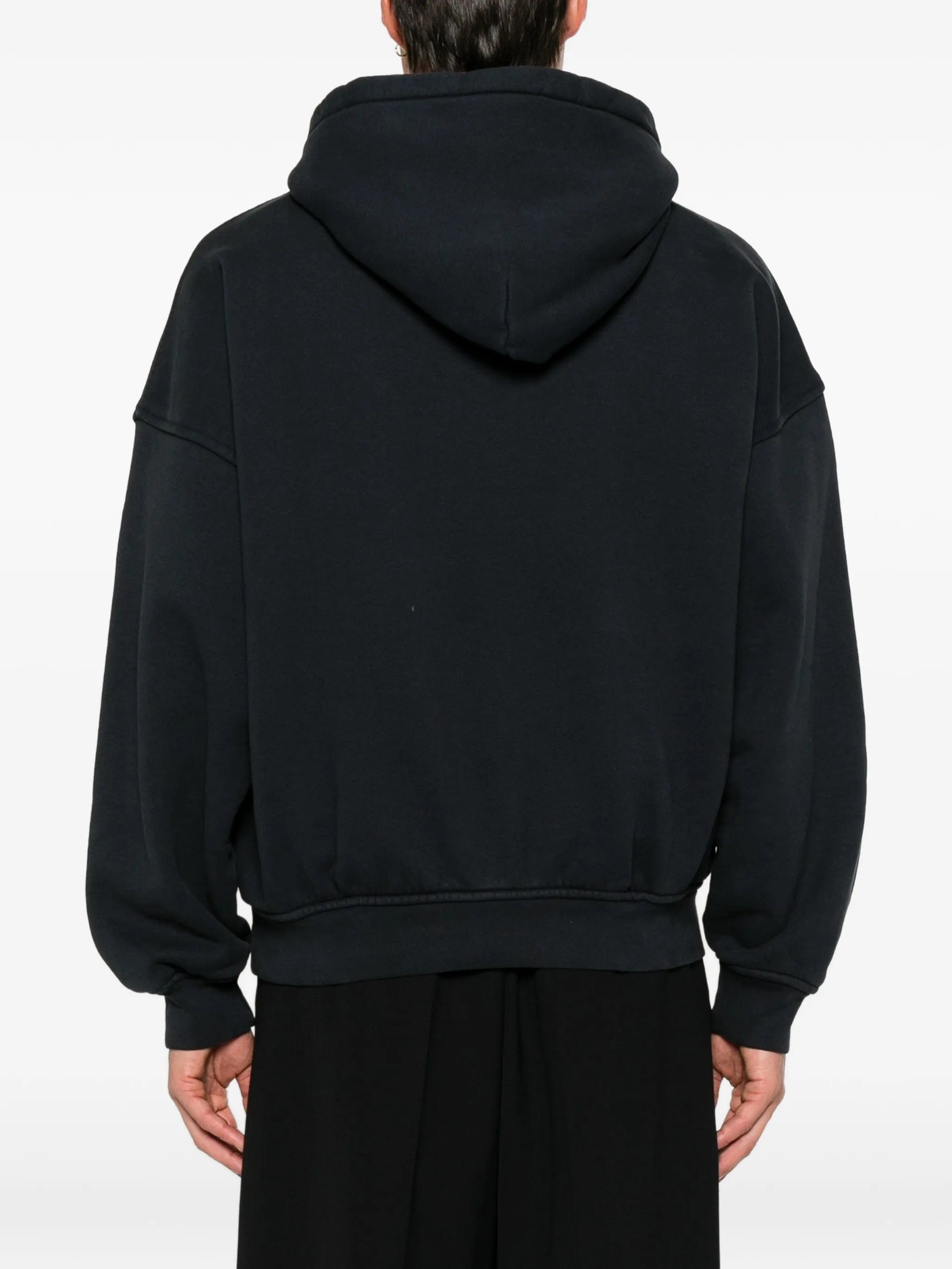 RHUDE logo - print pouch - pocket hoodie