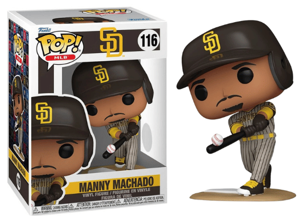 Funko Pop! Manny Machado, San Diego Padres, MLB 116 Vinyl Figure in PopShield Protector