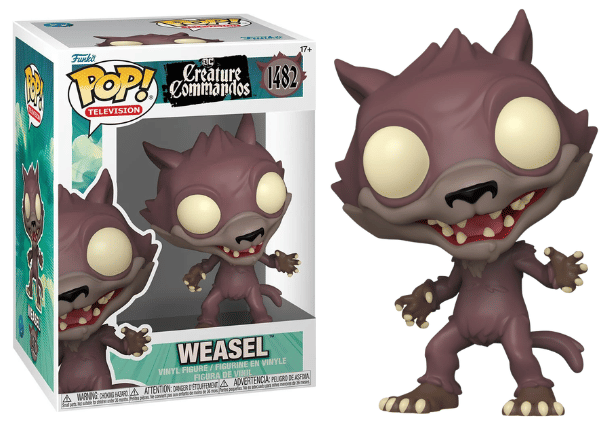 Funko Pop! Weasel, DC Creature Commandos #1482 Vinyl Figure in PopShield Protector