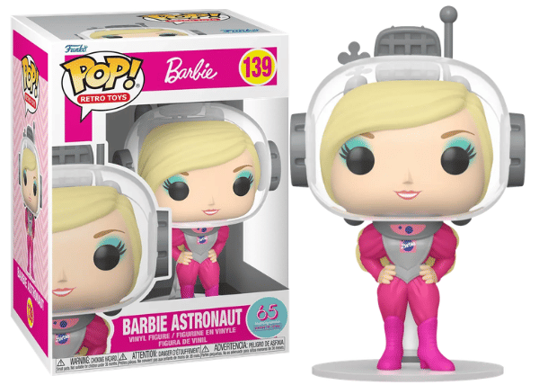 Funko Pop! Barbie Astronaut Retro Toys 139 Vinyl Figure in PopShield Protector