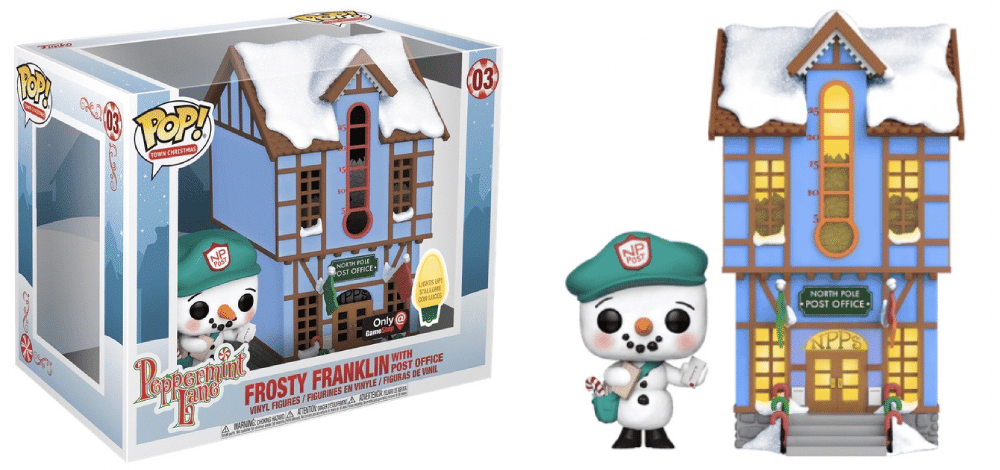 Funko Pop! Frosty Franklin w/ Post Office Peppermint Lane, Christmas Town 03 - GameStop Exclusive Vinyl Figure