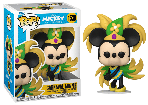 Funko Pop! Carnaval Minnie Disney 1539 Vinyl Figure in PopShield Protector