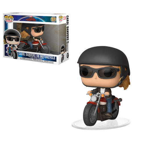 Funko Pop! Carol Danvers on Motorcycle Captain Marvel, Rides 57 Vinyl Figure