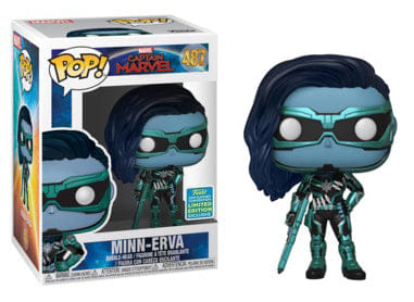 Funko Pop! Minn - Erva Captain Marvel 487 - 2019 Summer Convention Exclusive Vinyl Figure in PopShield Protector