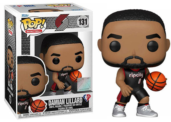 Funko Pop! Damian Lillard Portland Trailblazers, NBA 131 Vinyl Figure in PopShield Protector