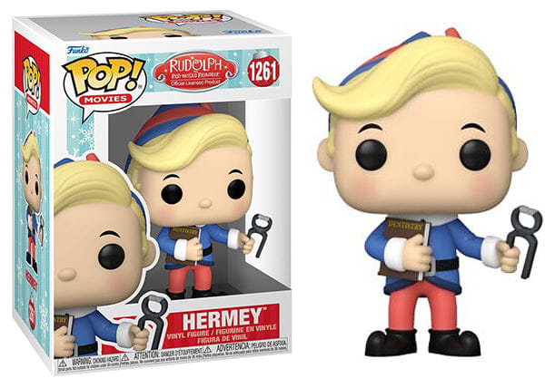 Funko Pop! Hermey Rudolph the Red - Nosed Reindeer 1261 Vinyl Figure in PopShield Protector