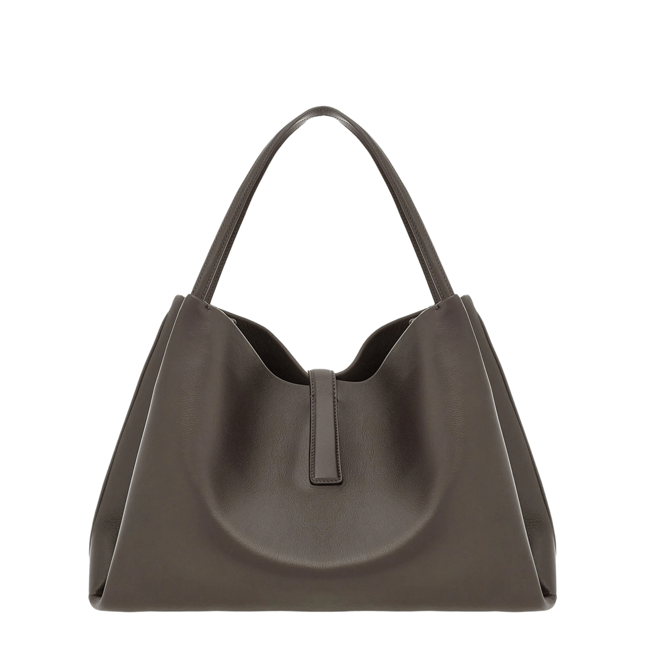 Ferragamo Medium Calfskin Tote - Concrete