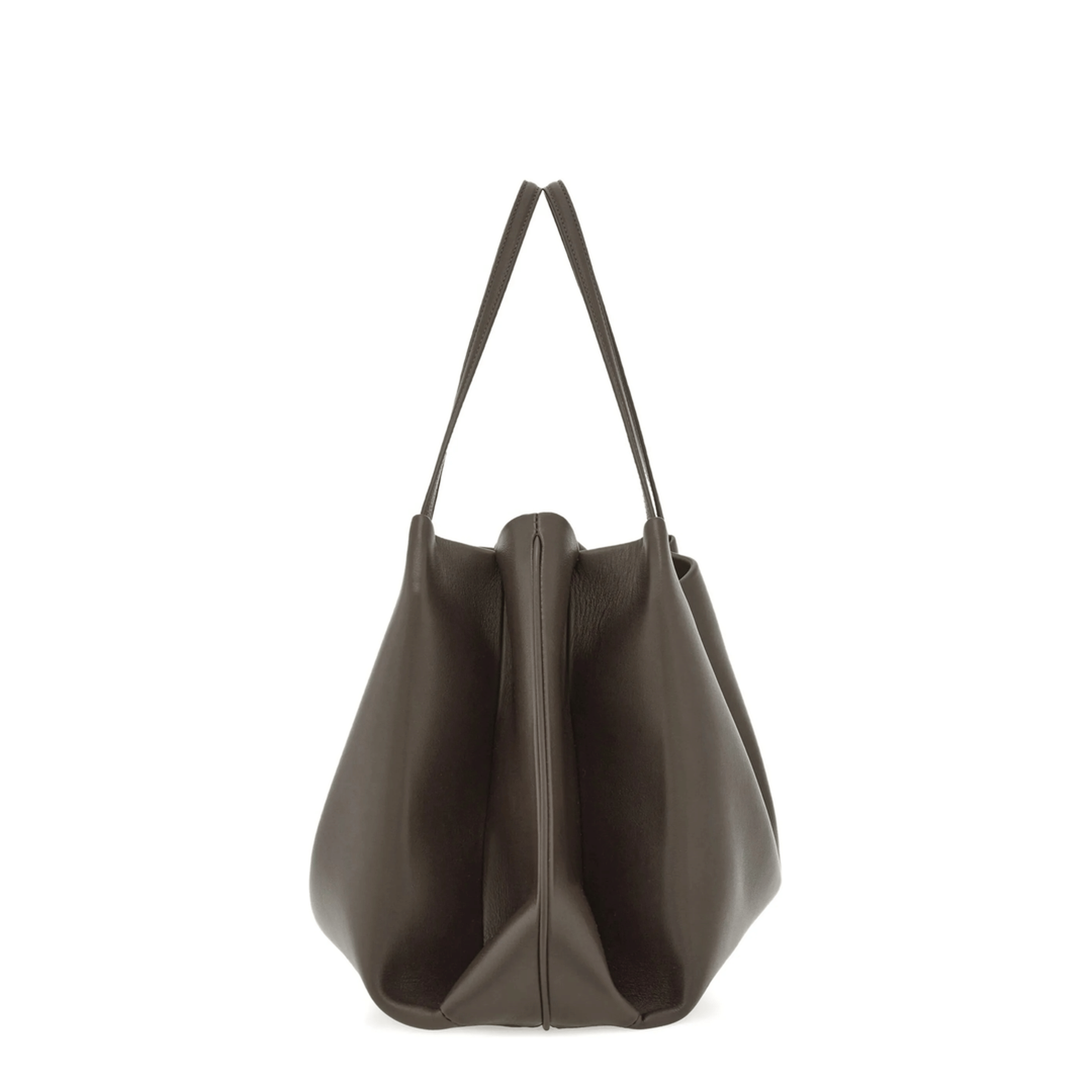 Ferragamo Medium Calfskin Tote - Concrete