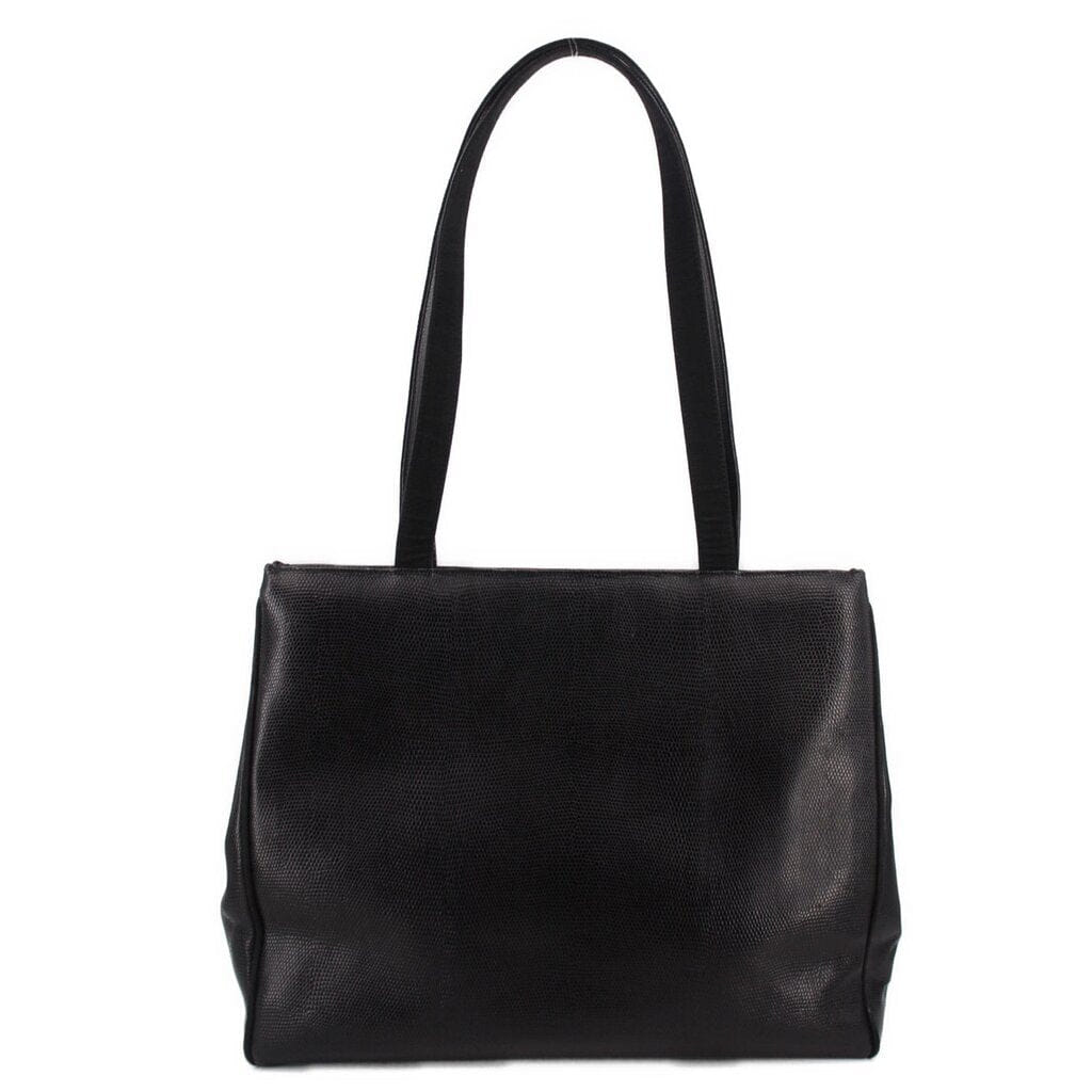 Ferragamo VINTAGE LEATHER SHOULDER BAGS BLACK