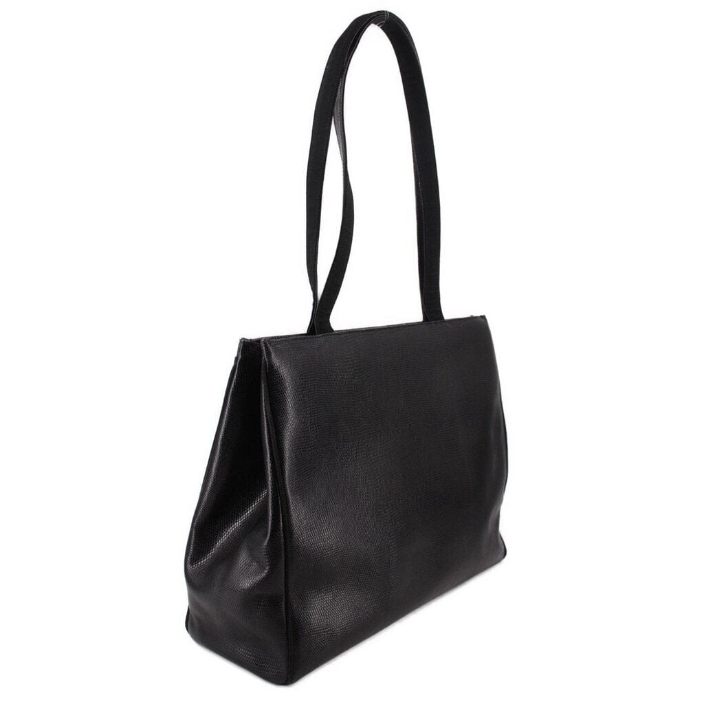 Ferragamo VINTAGE LEATHER SHOULDER BAGS BLACK