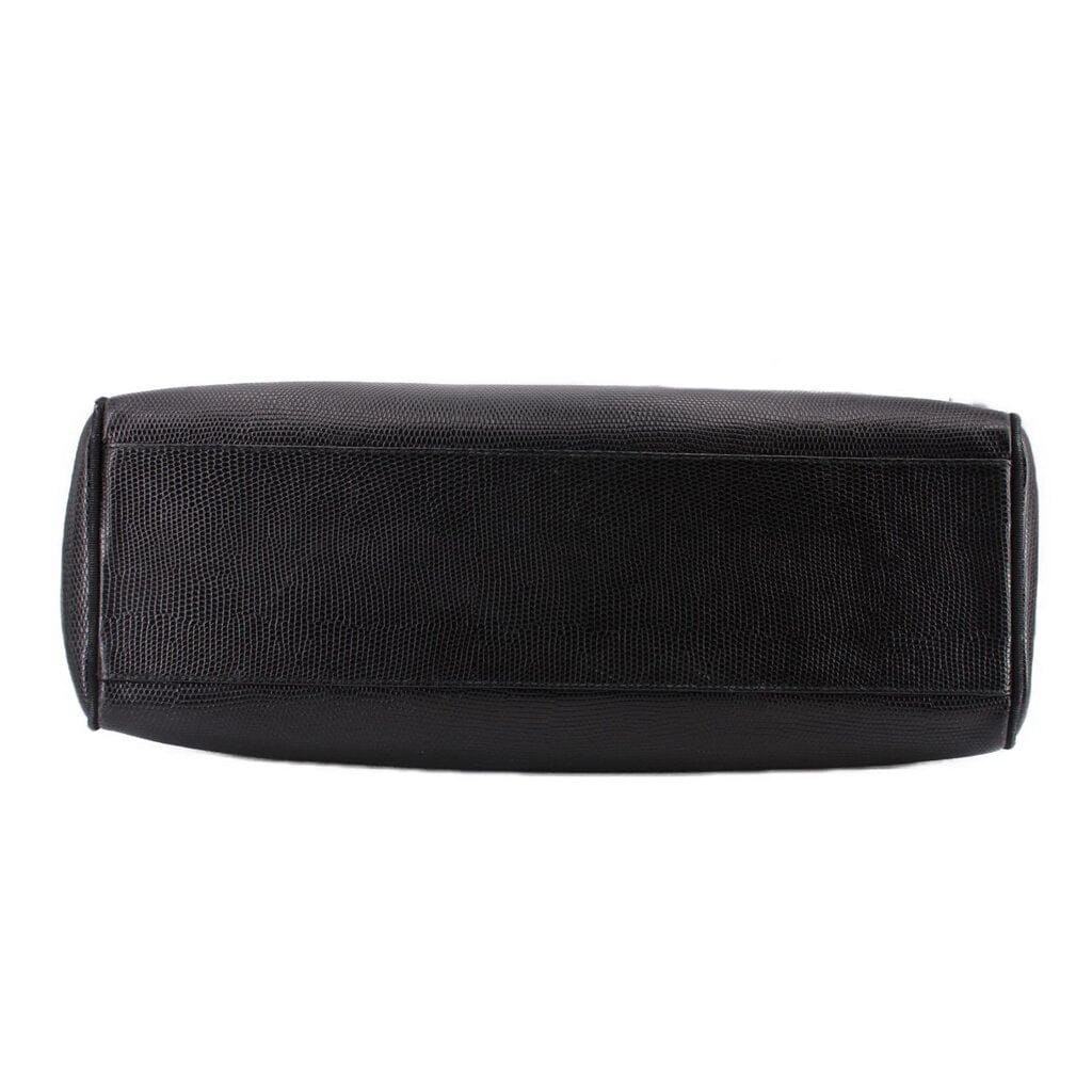 Ferragamo VINTAGE LEATHER SHOULDER BAGS BLACK