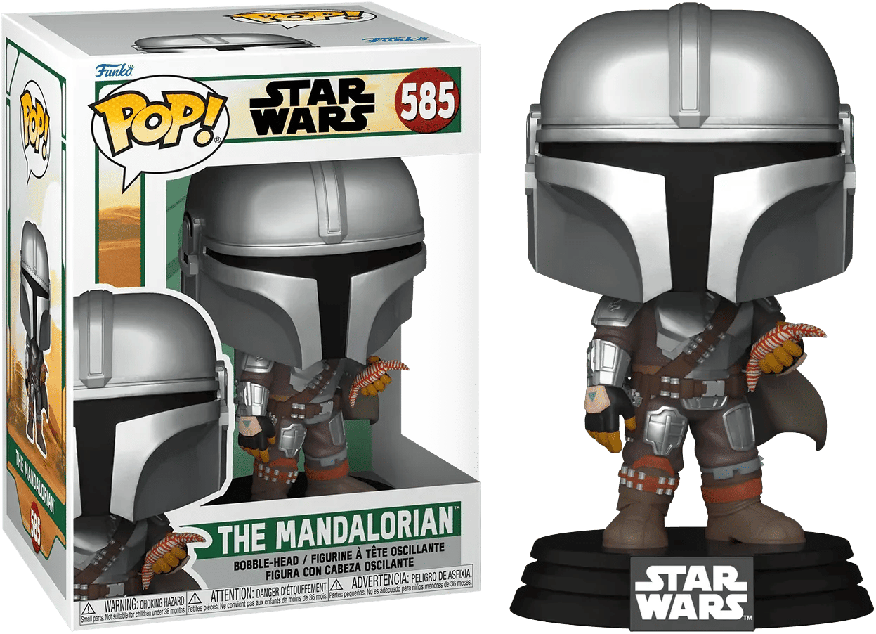 Funko Star Wars: Book of Boba Fett - Mandalorian with Pouch Pop! Vinyl
