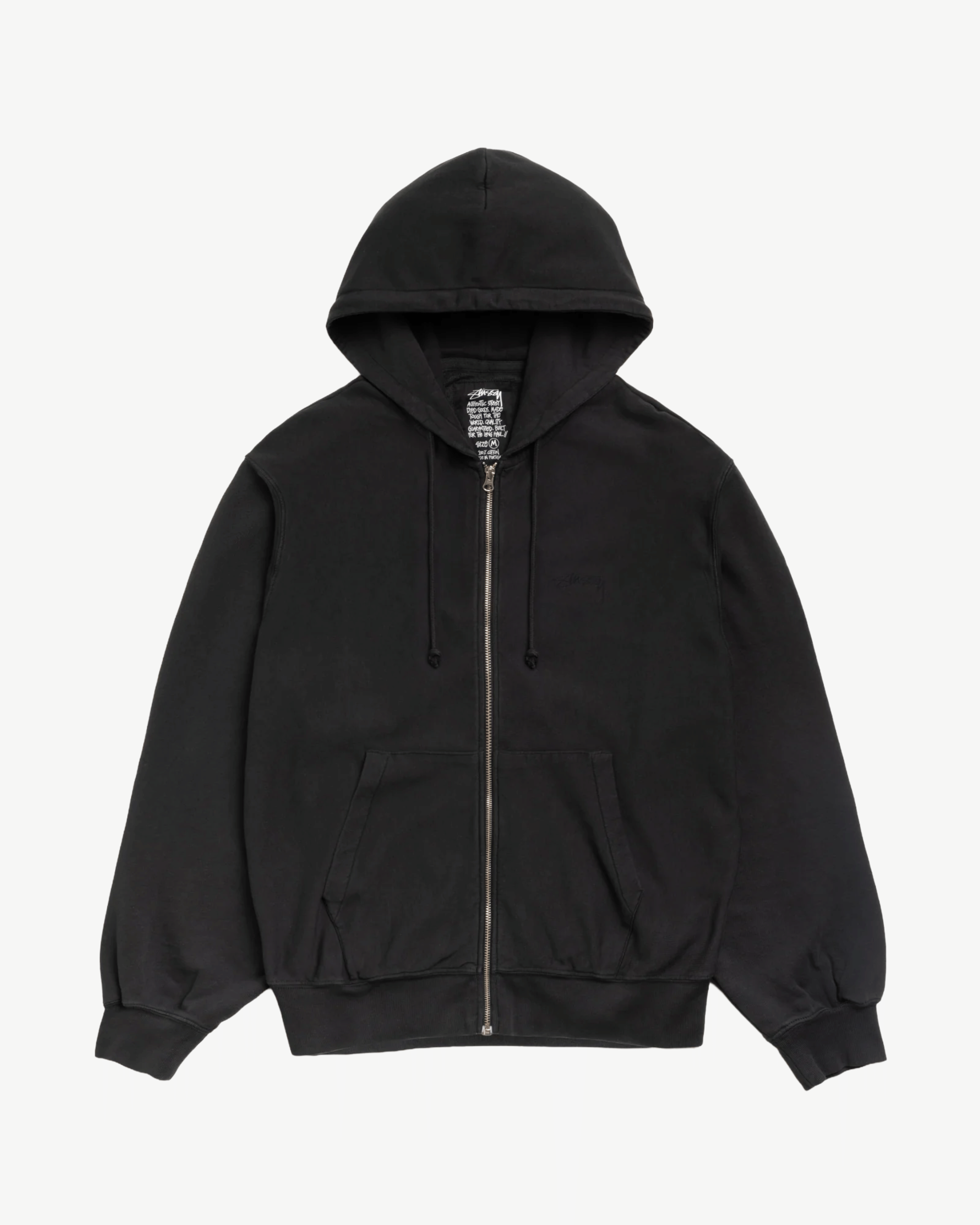 Stüssy - Men's Lightweight Terry Zip Hoodie - (Black)