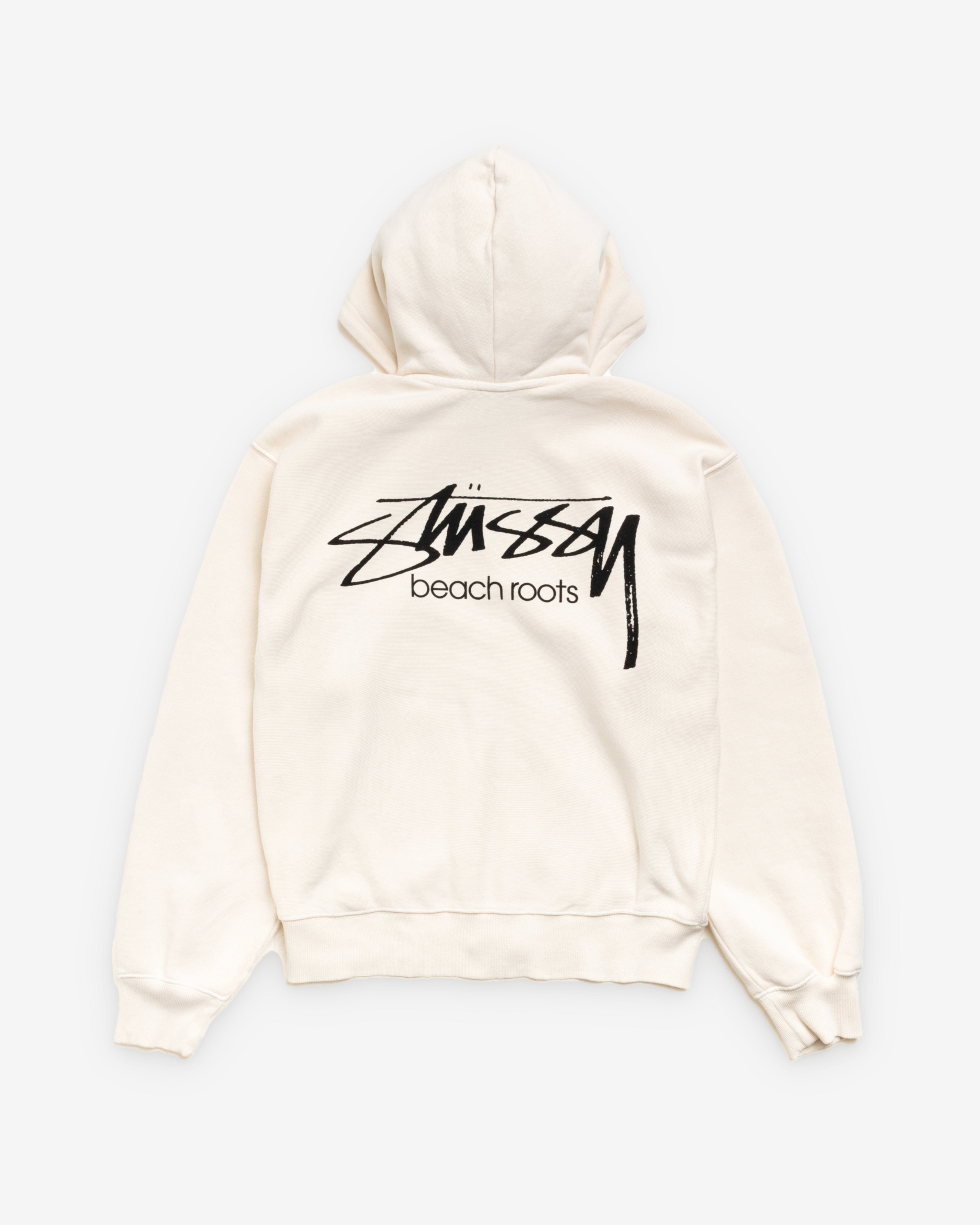 Stüssy - Men's Beach Roots Gar. Dyed Zip Hood - (Off - White)