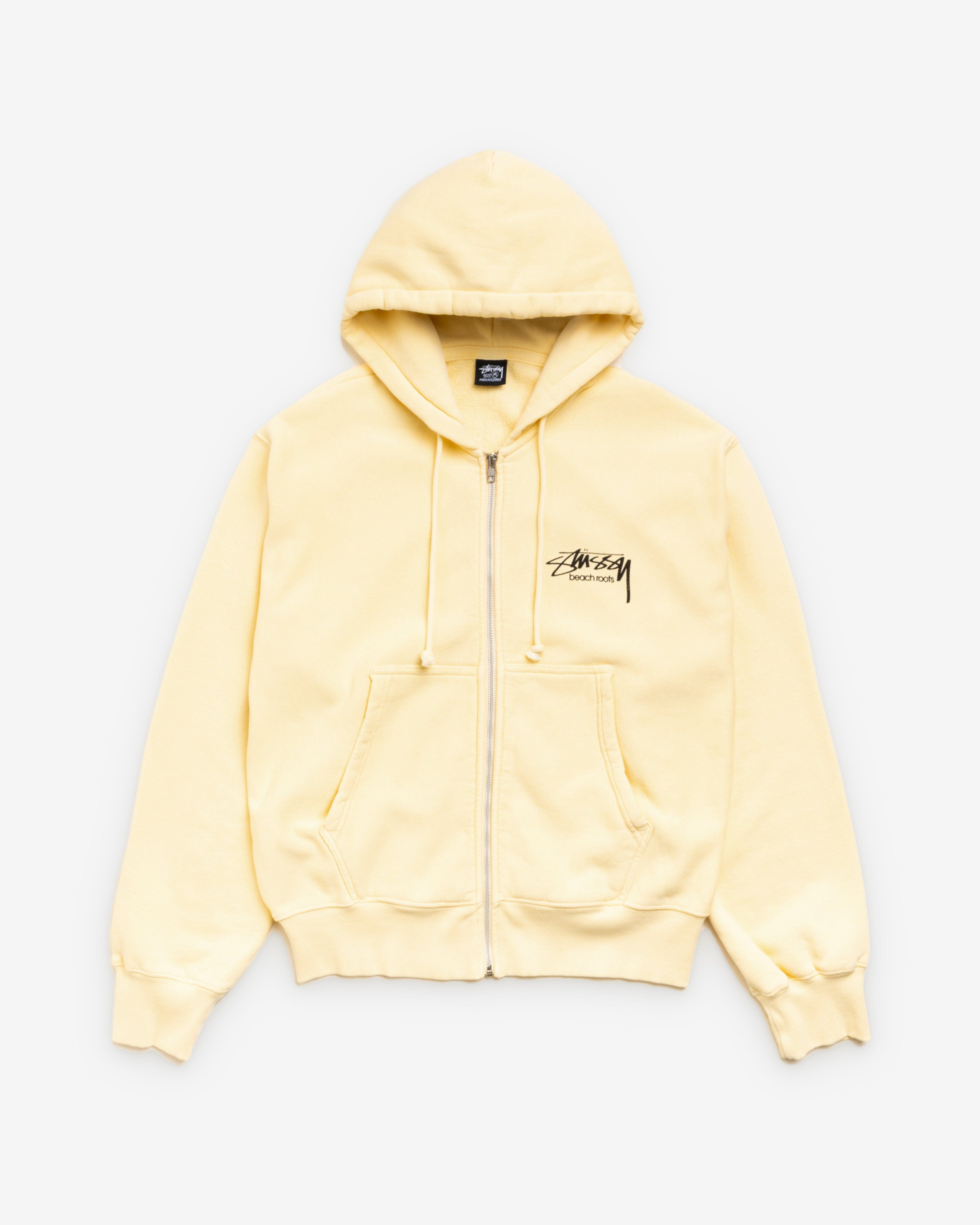 Stüssy - Men's Beach Roots Gar. Dyed Zip Hood - (Gold)