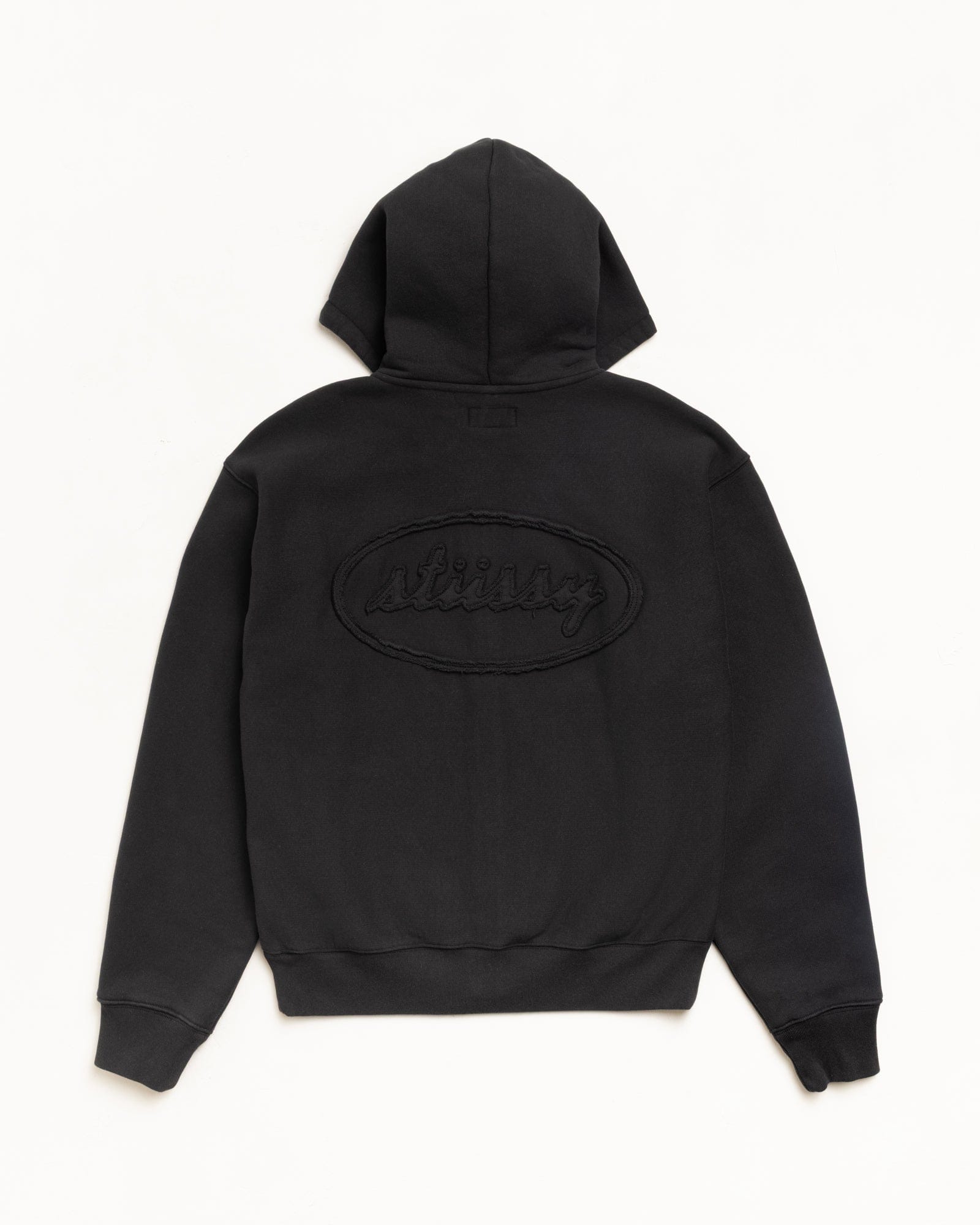 Stüssy - Men's Cursive Applique Zip Hood - (Black)