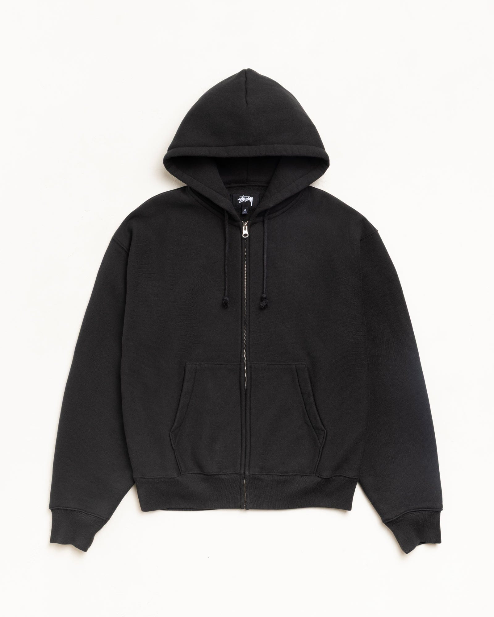 Stüssy - Men's Cursive Applique Zip Hood - (Black)
