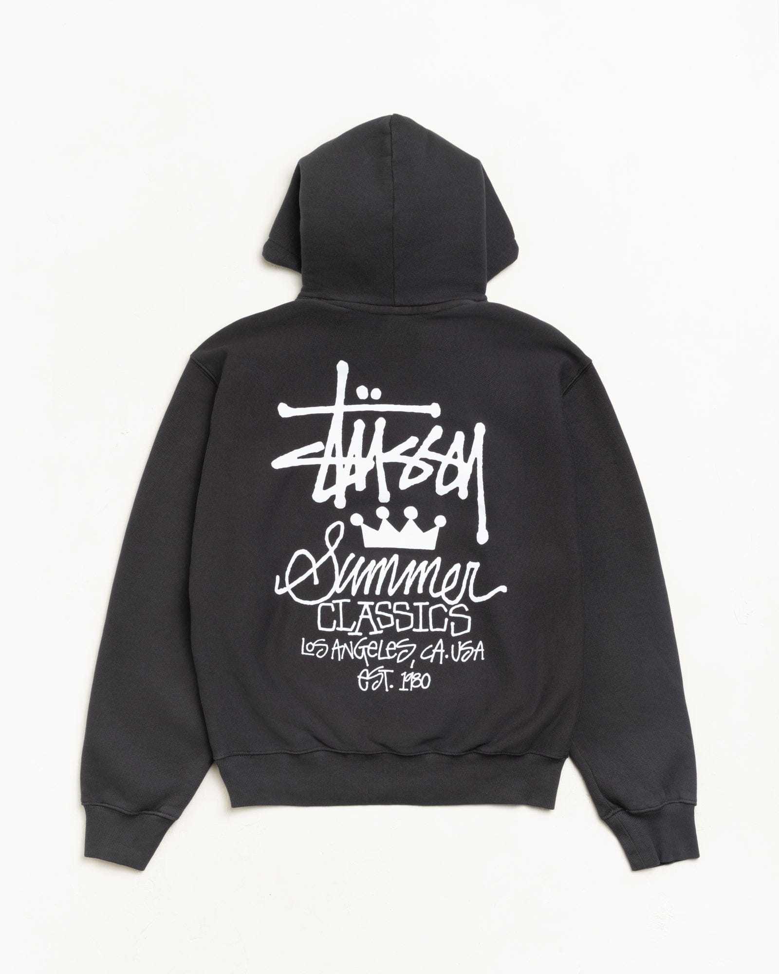 Stüssy - Men's Summer Classics Gar. Dyed Hood - (Faded Black)