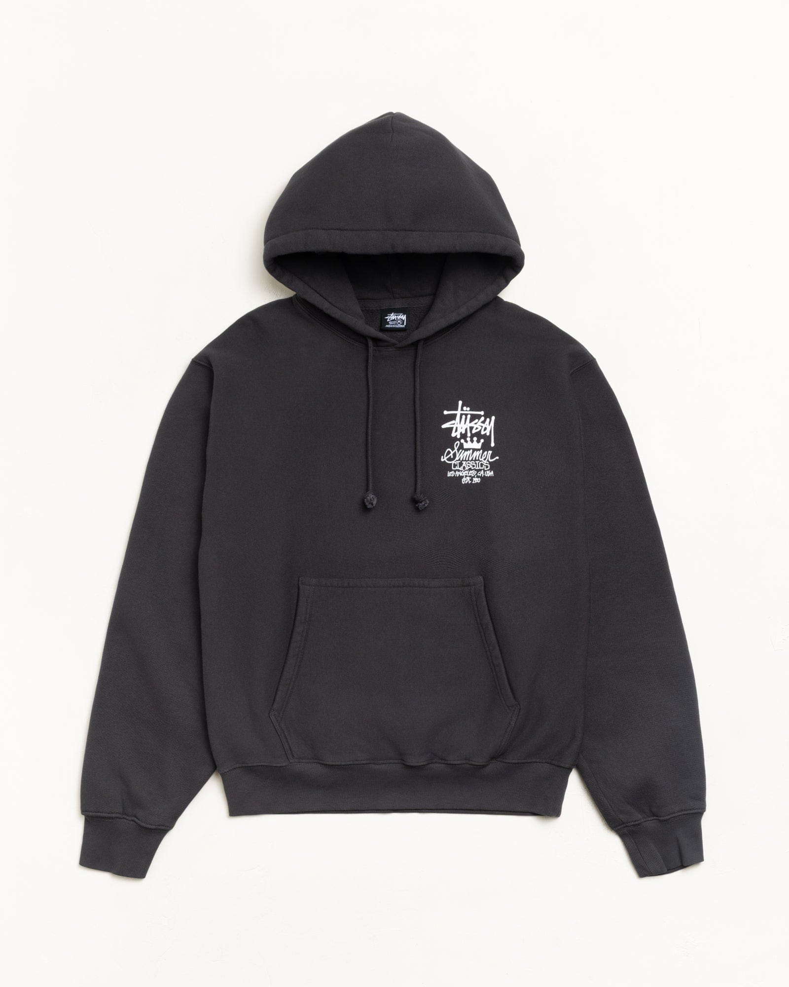 Stüssy - Men's Summer Classics Gar. Dyed Hood - (Faded Black)