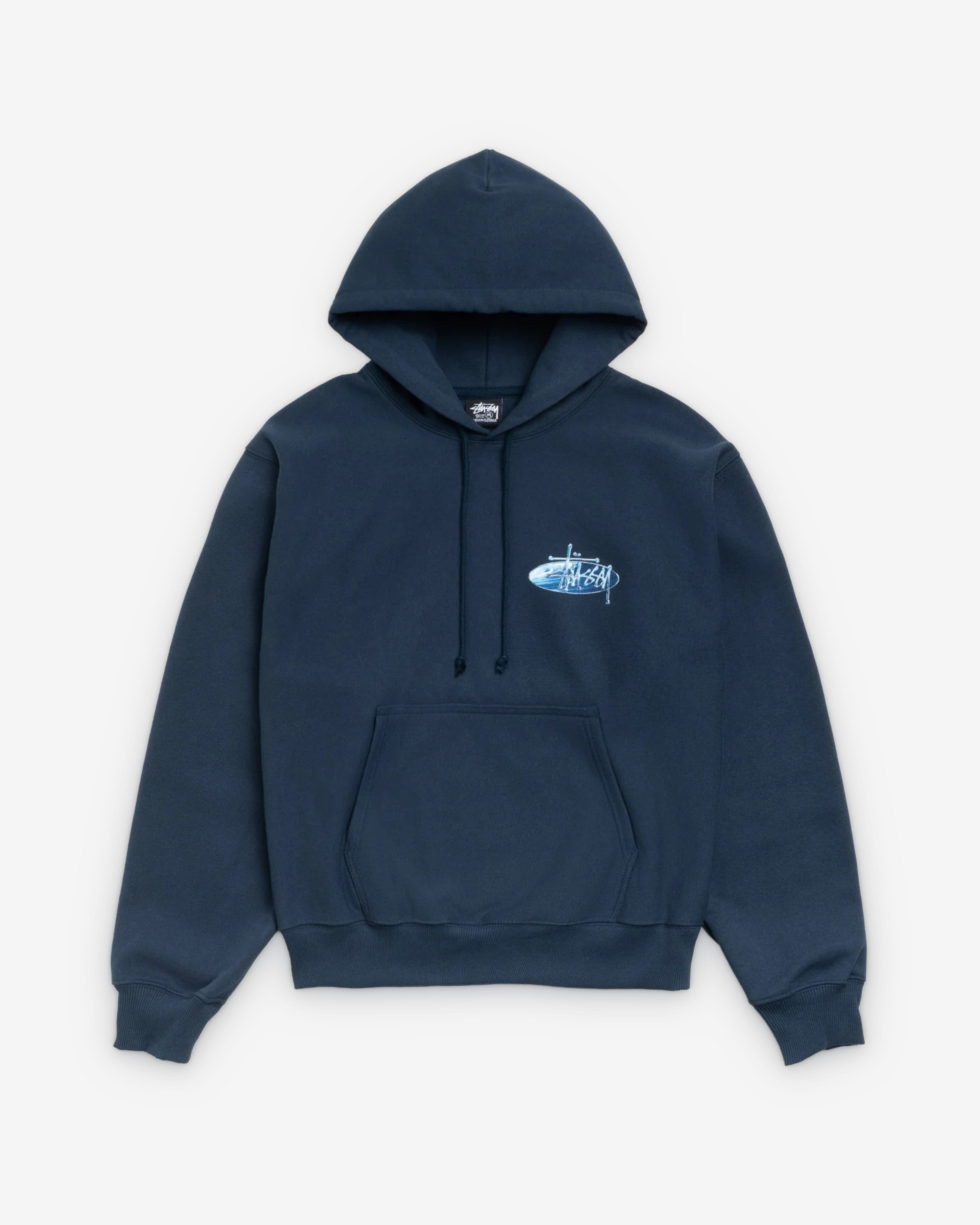 Stüssy - Men's Wave Oval Hood - (Navy)