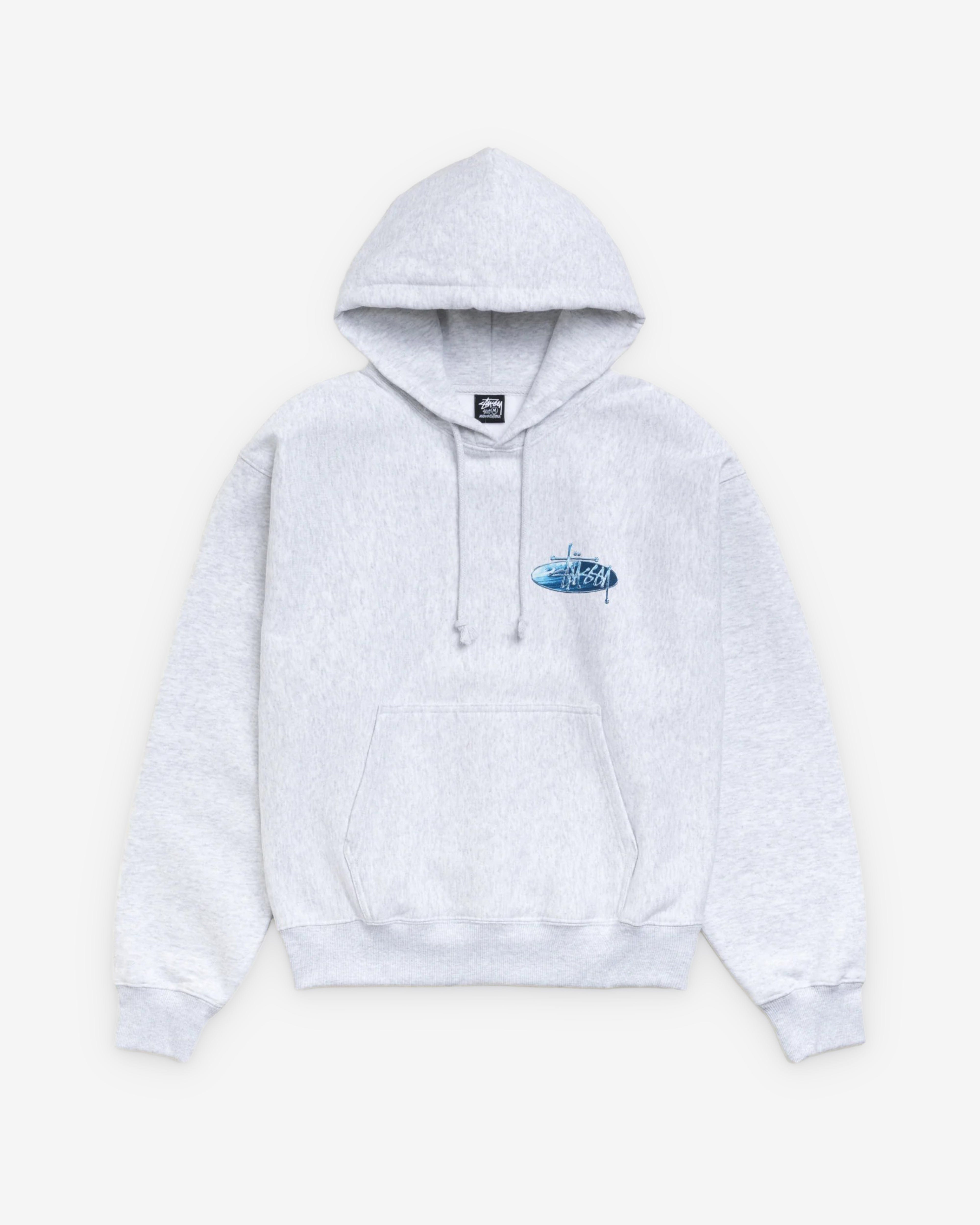 Stüssy - Men's Wave Oval Hood - (Ash Heather)