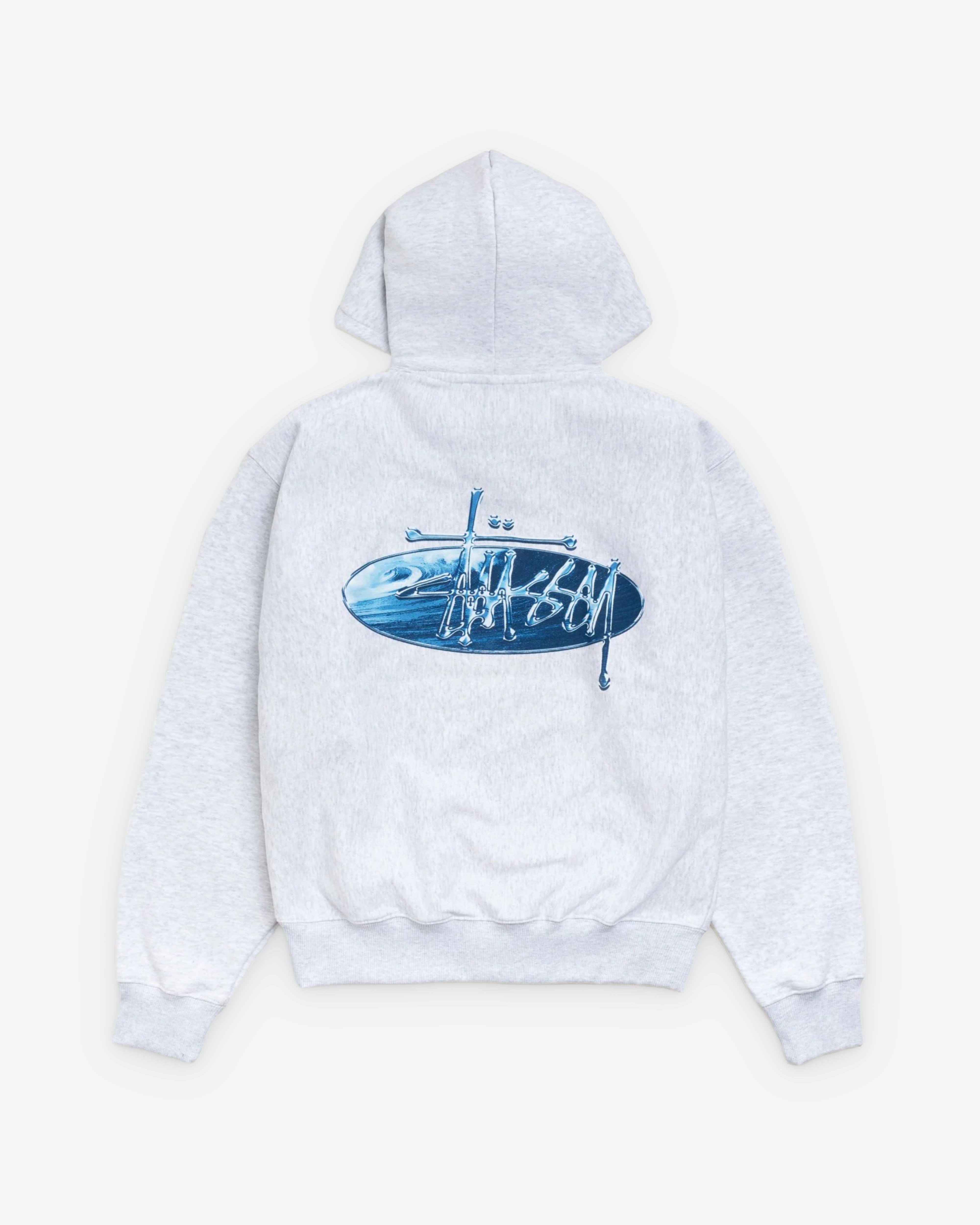 Stüssy - Men's Wave Oval Hood - (Ash Heather)