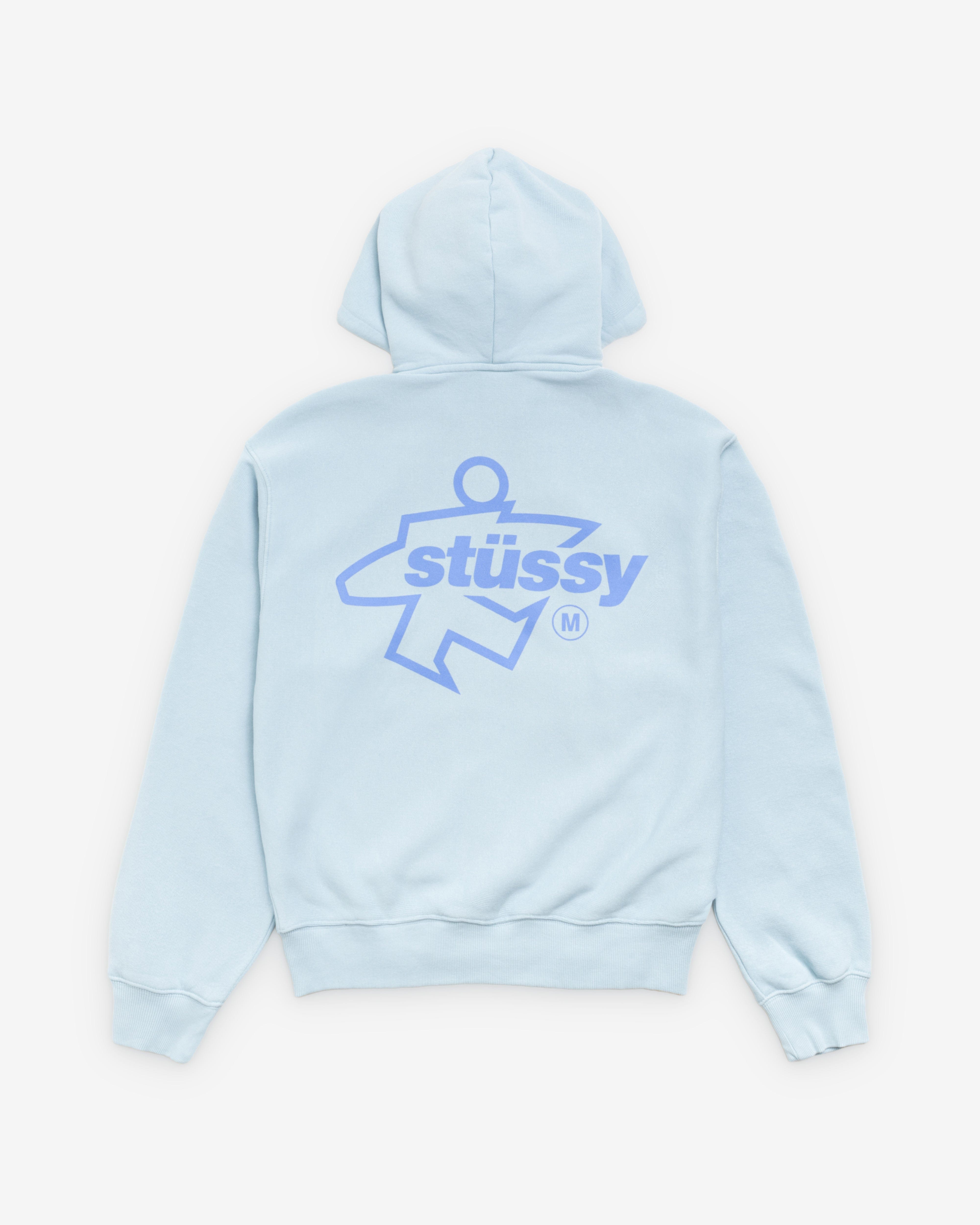 Stüssy - Men's Surf Size Garment Dyed Zip Hood - (Sky Blue)