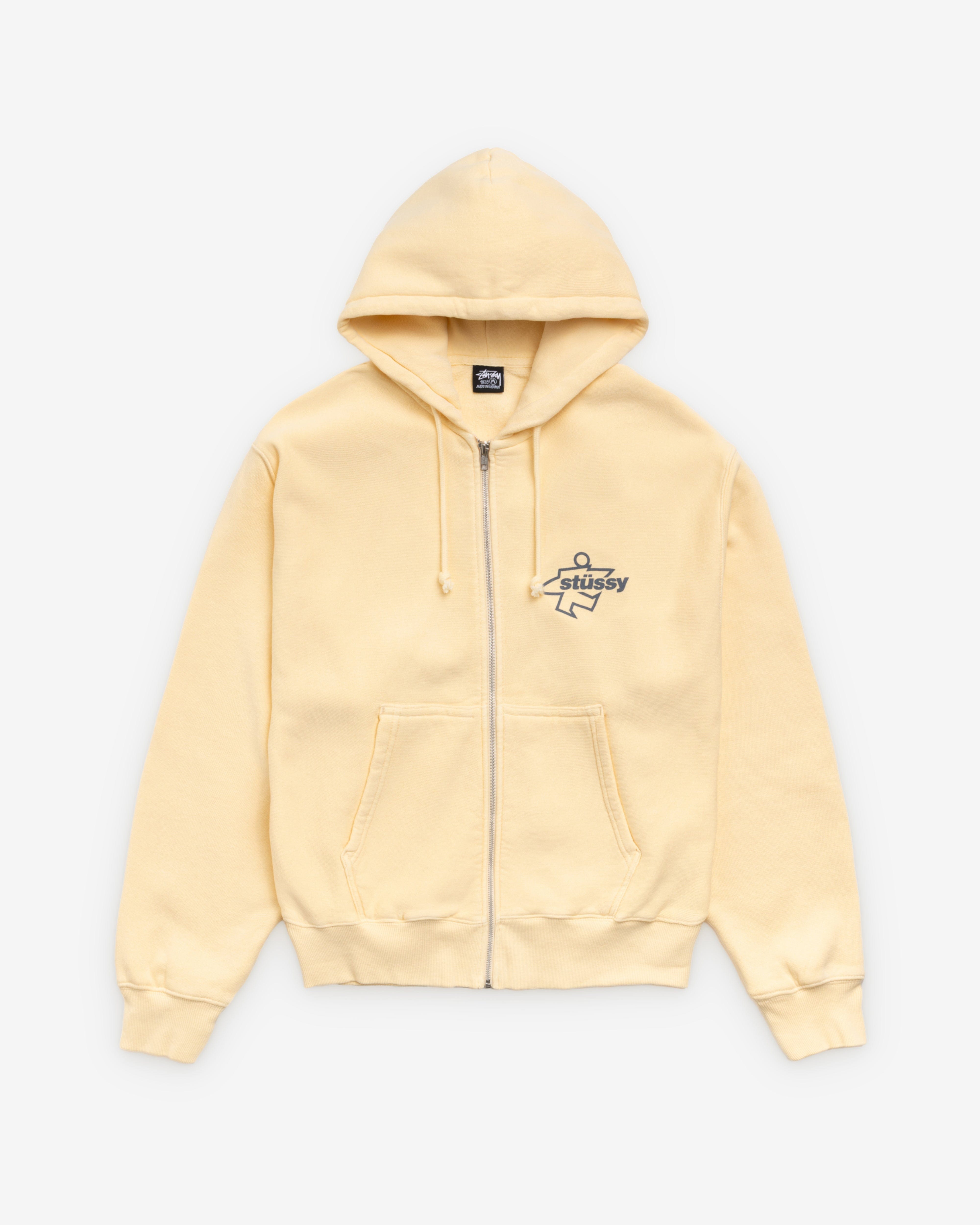 Stüssy - Men's Surf Size Garment Dyed Zip Hood - (Gold)