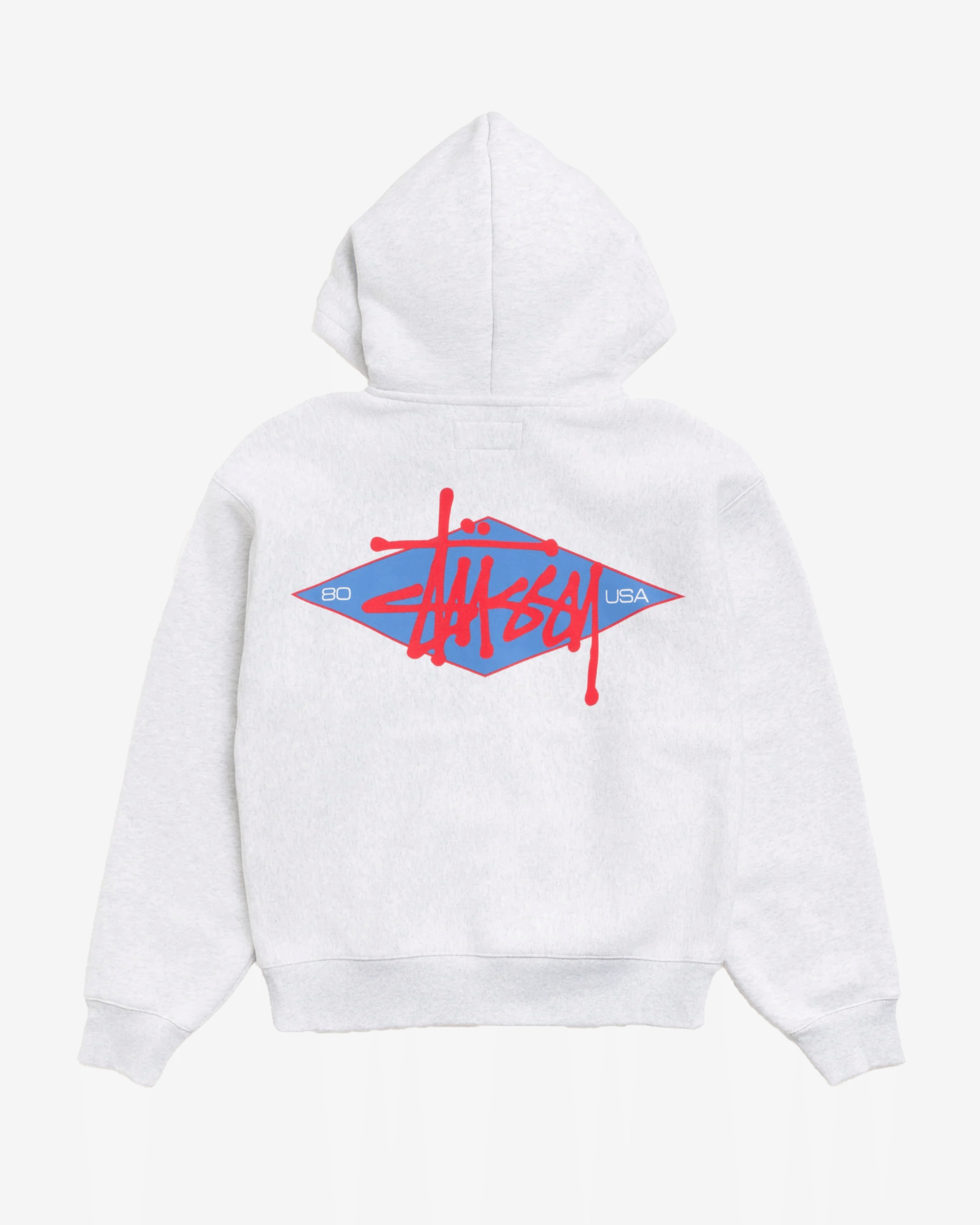 Stüssy - Men's Basic Diamond Zip Hood - (Ash Heather)
