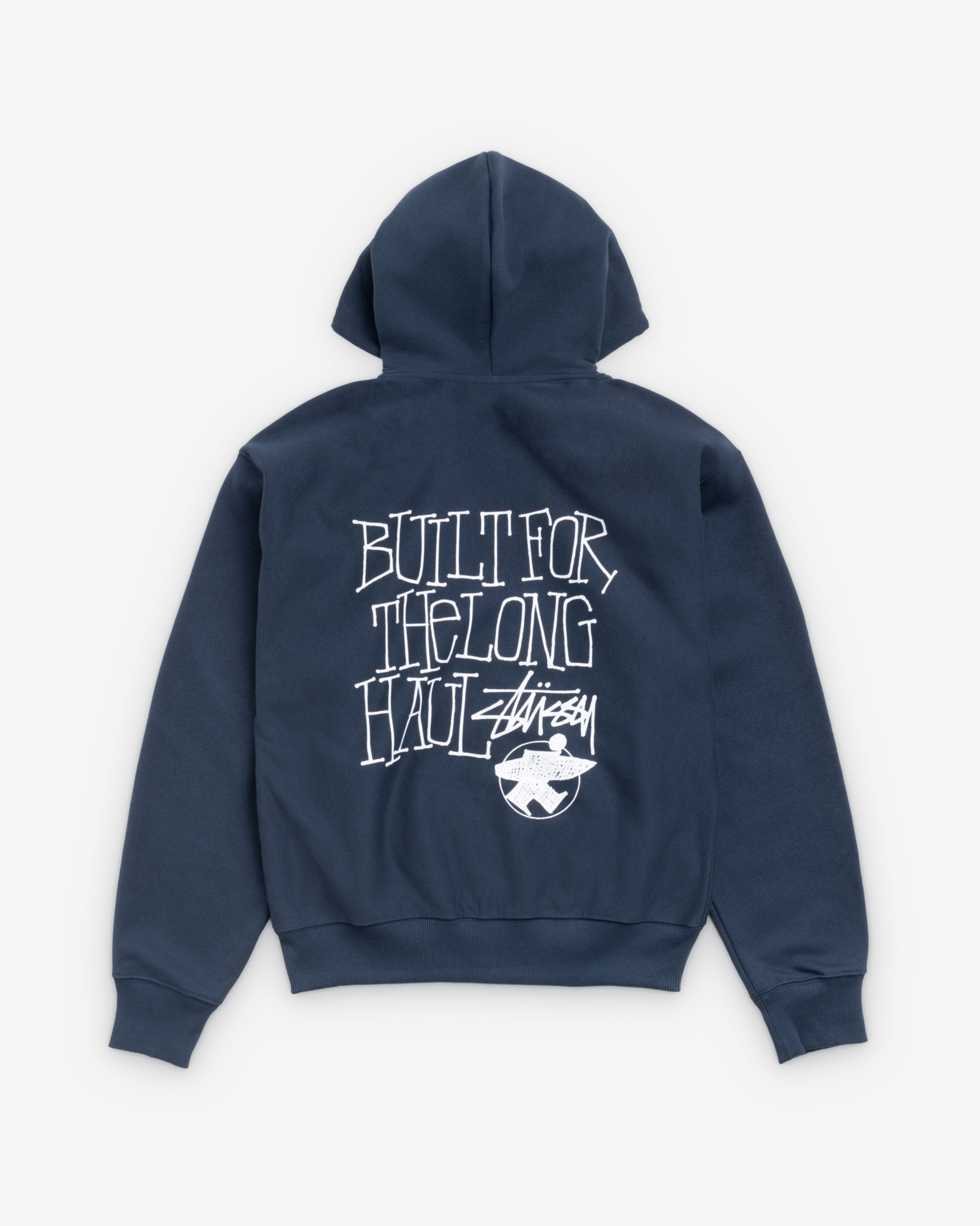 Stüssy - Men's Long Haul Zip Hood - (Navy)