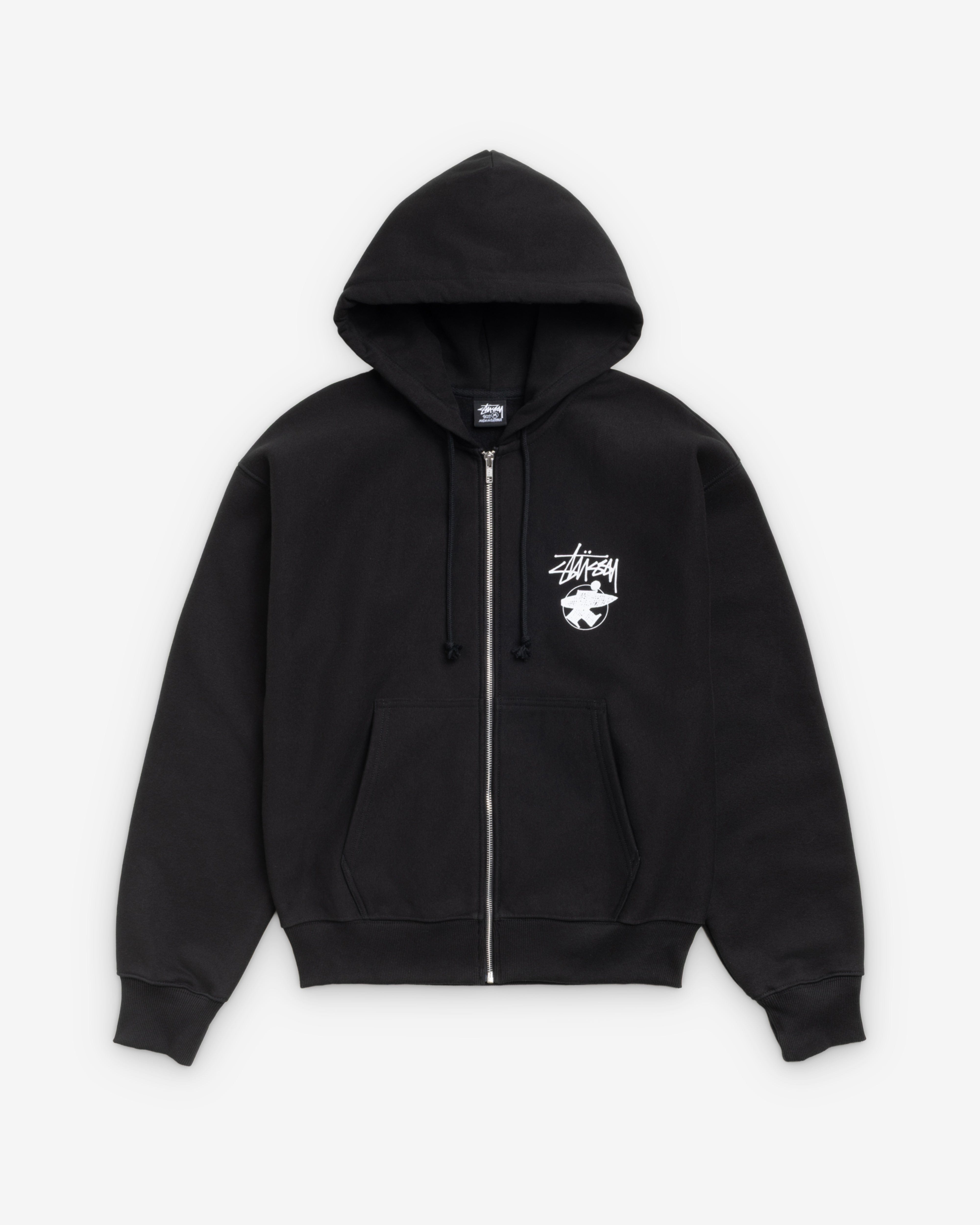 Stüssy - Men's Long Haul Zip Hood - (Black)
