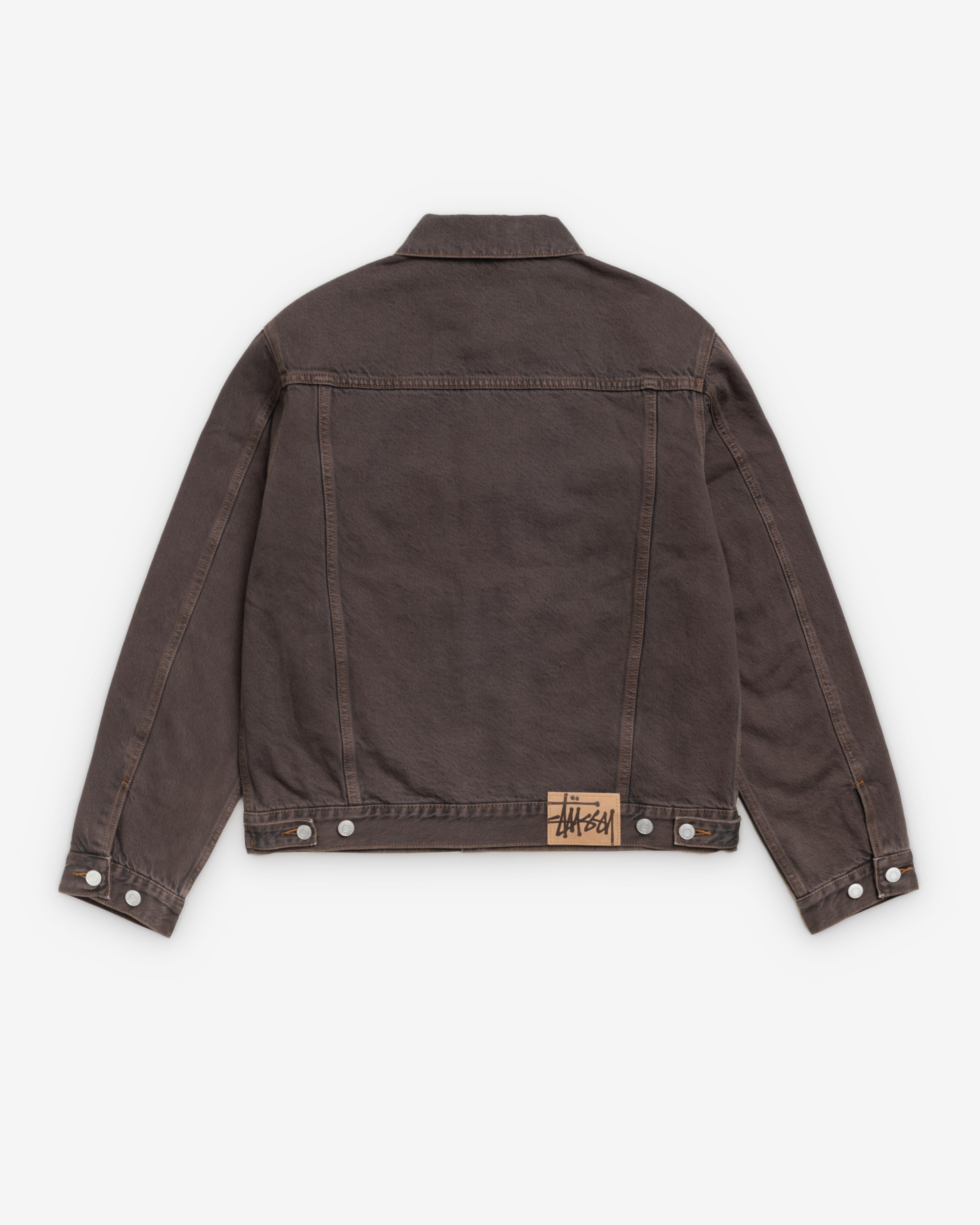 Stussy - Men's Lined Trucker Resin Denim - (Brown)