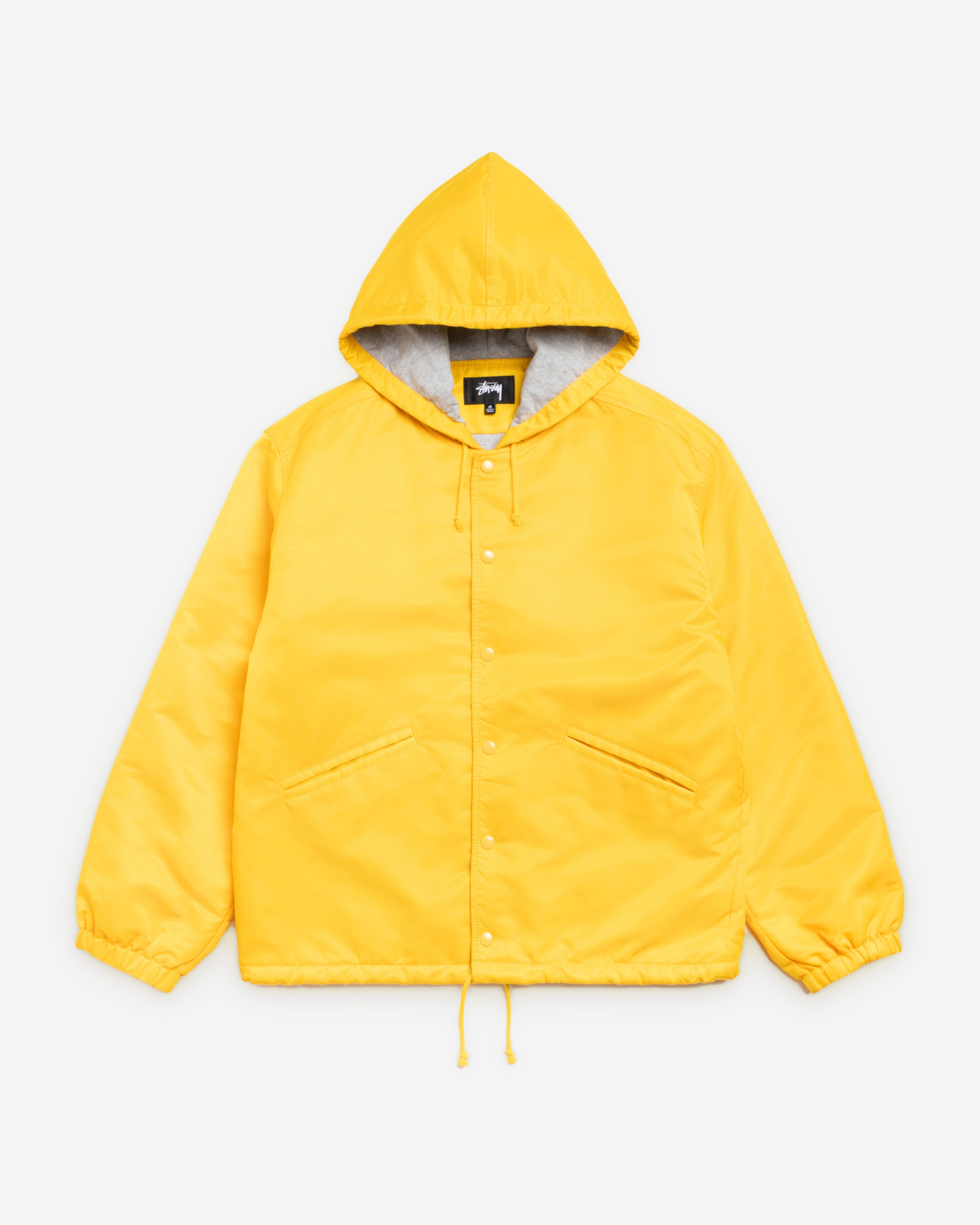 Stüssy - Men's Hooded Coaches Jacket - (Yellow)