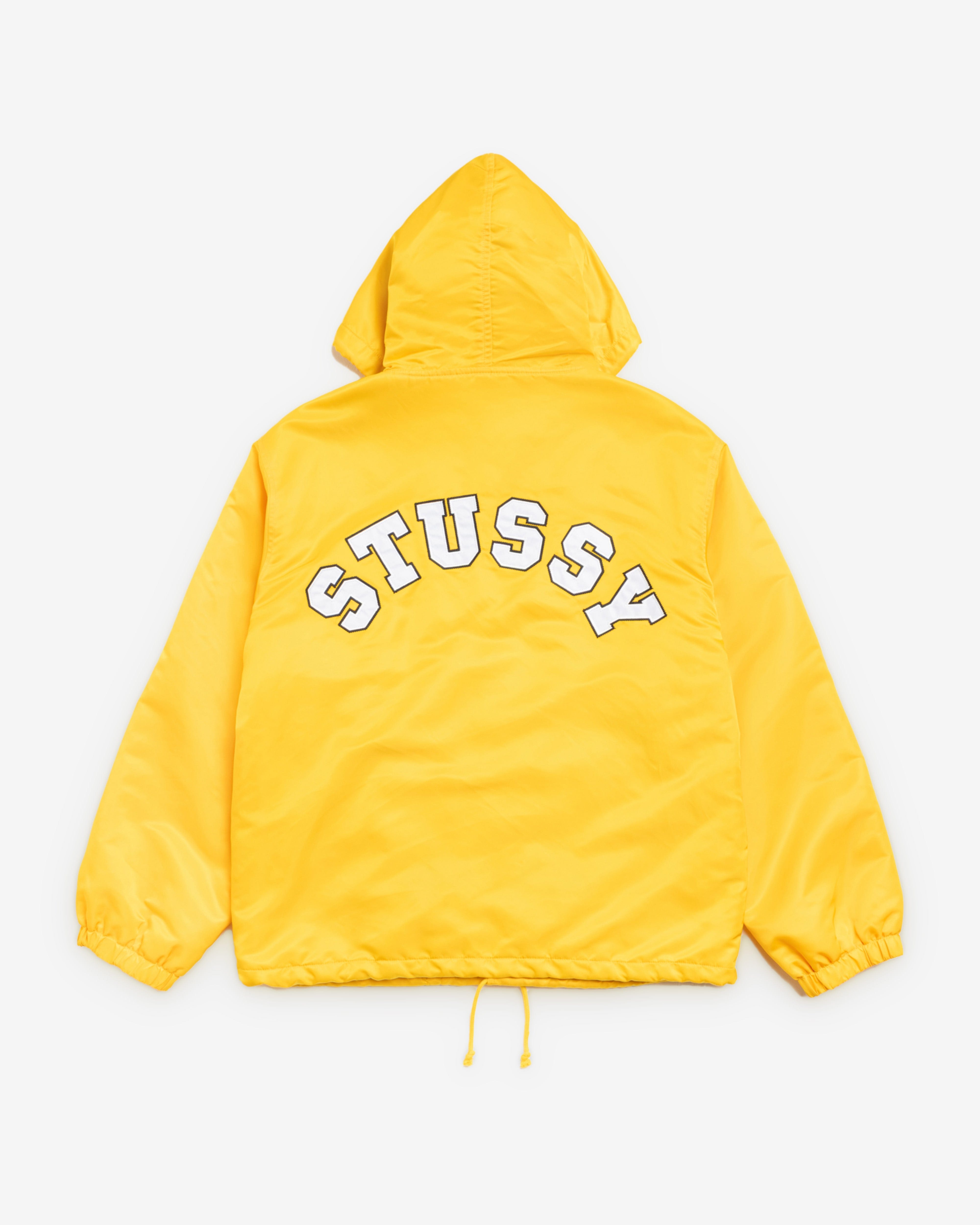 Stüssy - Men's Hooded Coaches Jacket - (Yellow)
