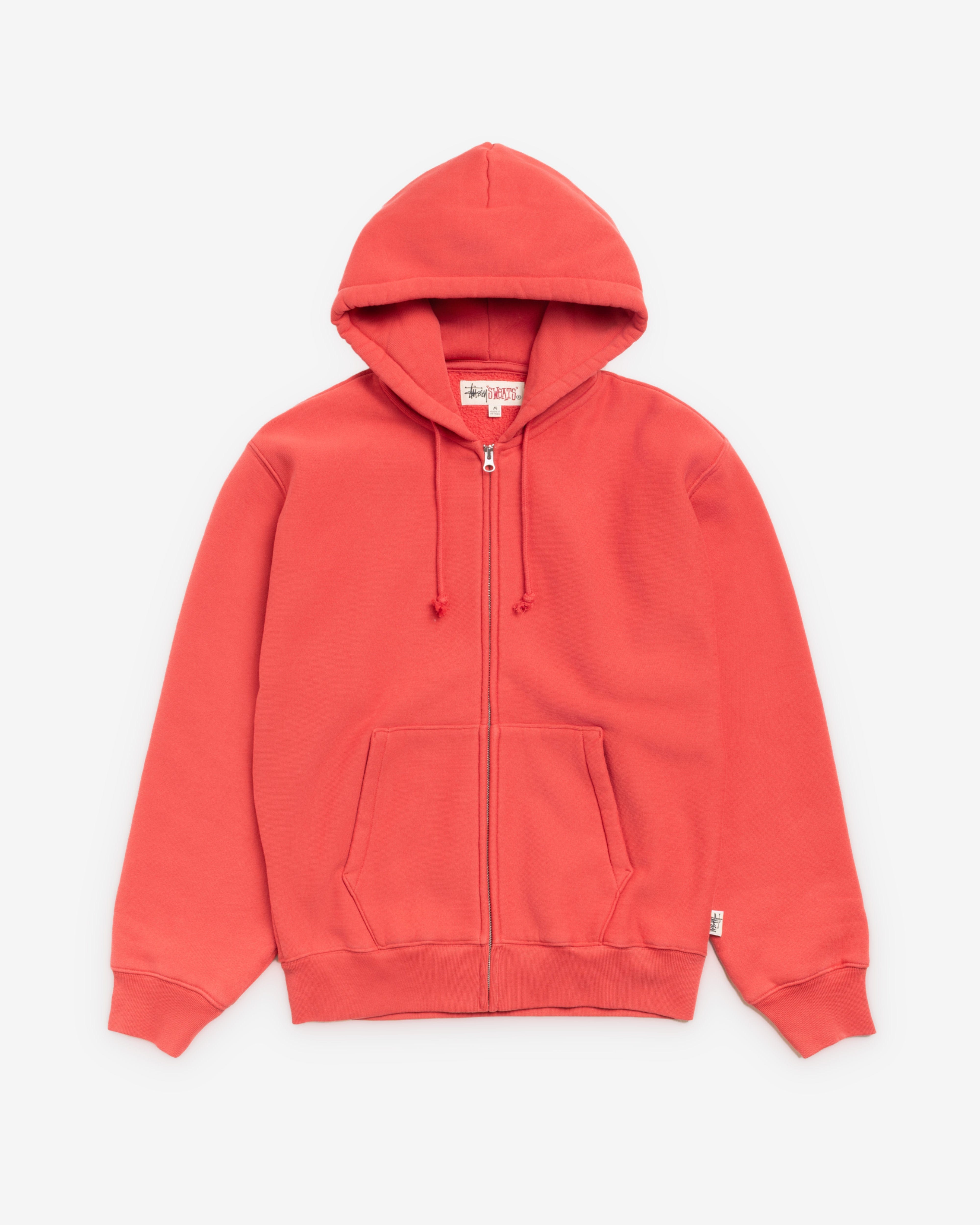 Stüssy - Men's Sweats Zip Hoodie - (Red)