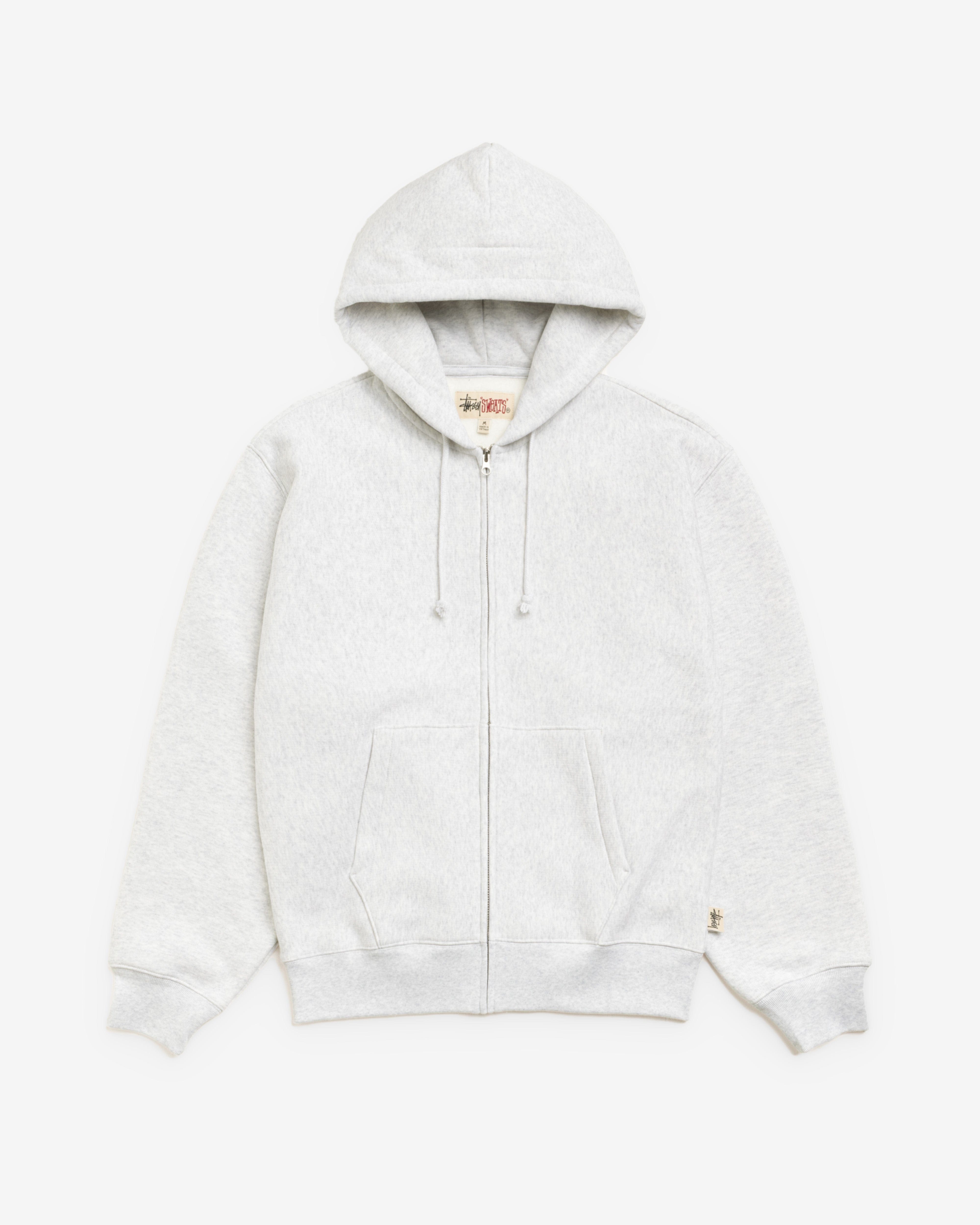 Stüssy - Men's Sweats Zip Hoodie - (Ash Heather)