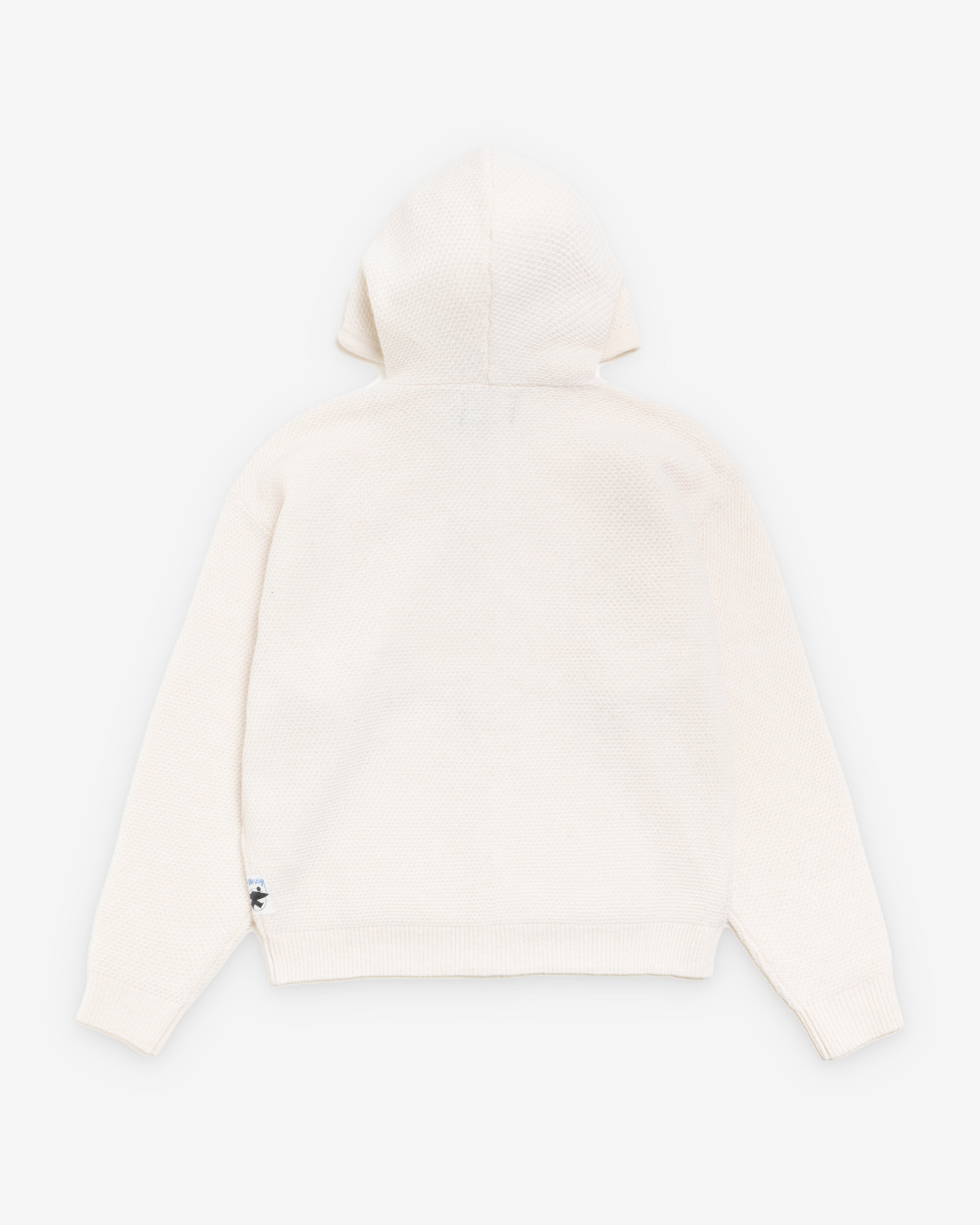 Stüssy - Men's Textured Zip Hooded Sweater - (Bone)