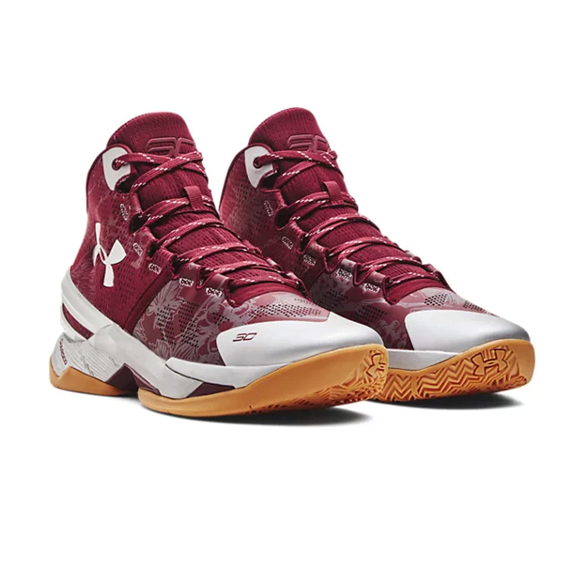 Under Armour Curry 2 Retro Deep Red Metallic Silver
