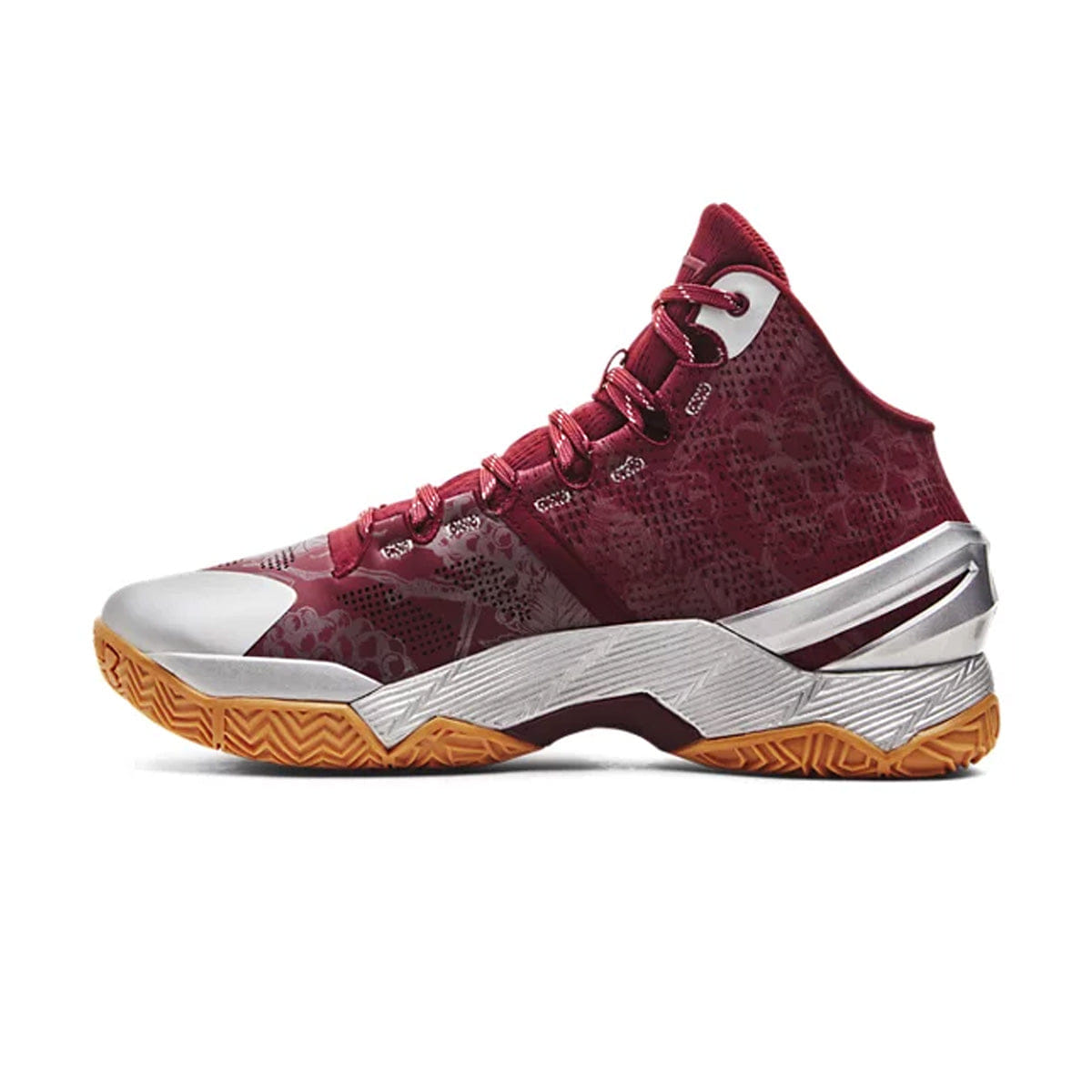 Under Armour Curry 2 Retro Deep Red Metallic Silver