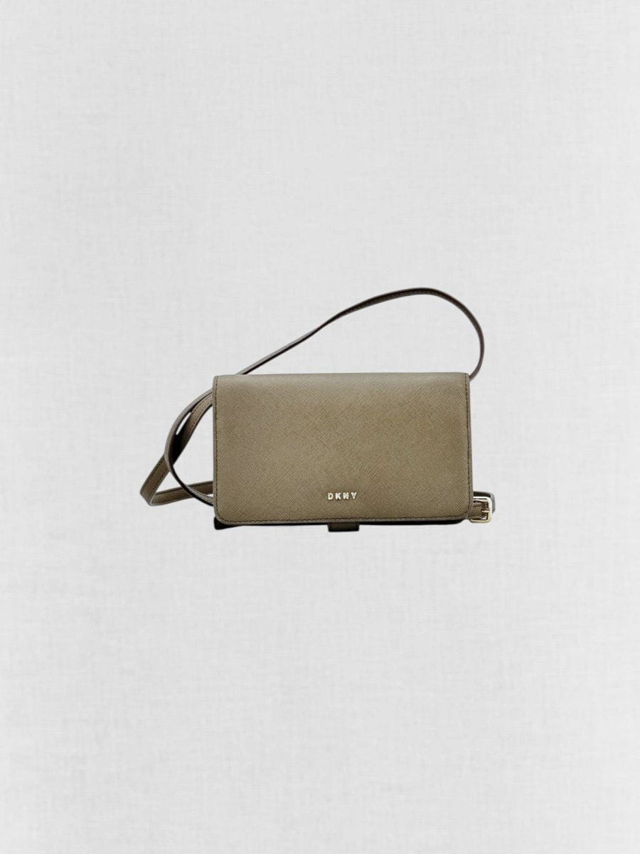 DKNY Wallet on Chain Brown Crossbody